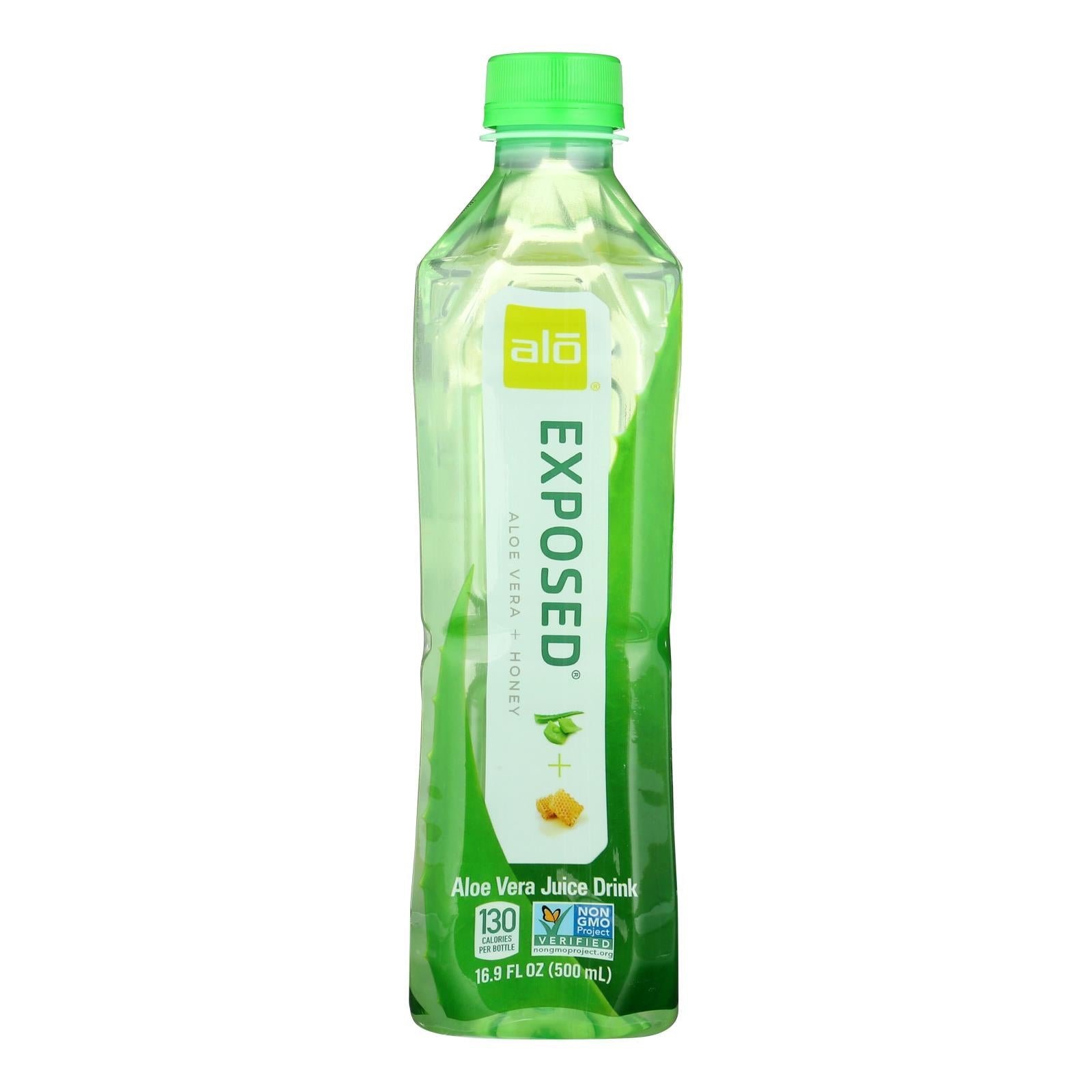 Alo Exposed Aloe Vera & Honey Juice, 12 Pack, 16.9 Fl Oz
