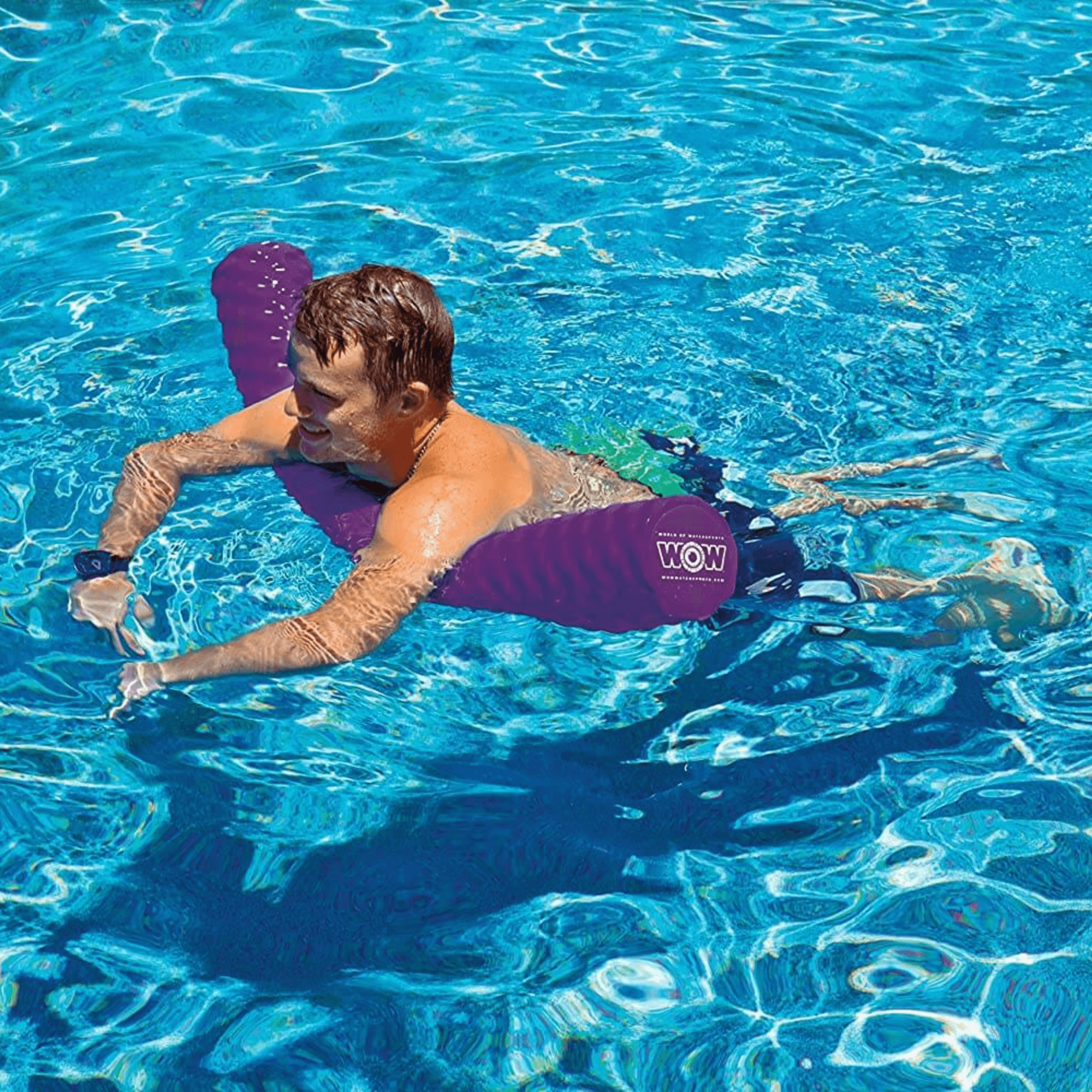 WOW Watersports Pool Noodle made from First Class Super Soft Foam Purple