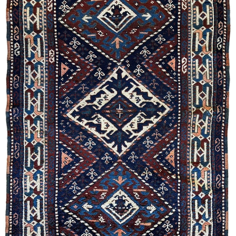 1920’s Antique Kurdish 4X3 Rug