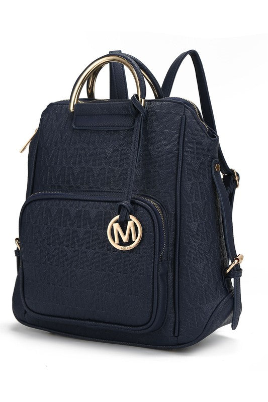MKF Torra Milan Signature Trendy Vegan Leather Backpack Mia