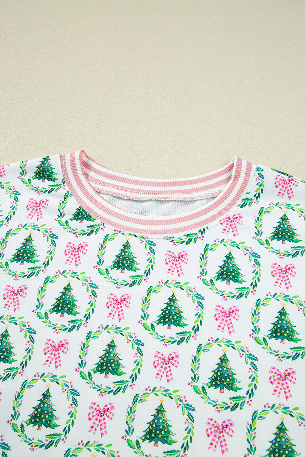 Bow Christmas Tree Top and Pants Lounge Set