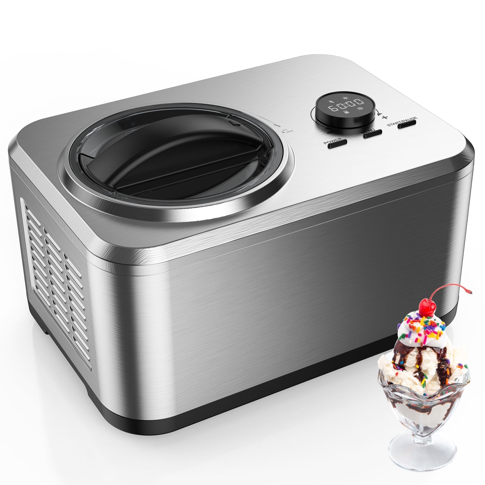 2 in 1 Ice Cream Machine for Gelato Yogurt Sorbet IC3915SY