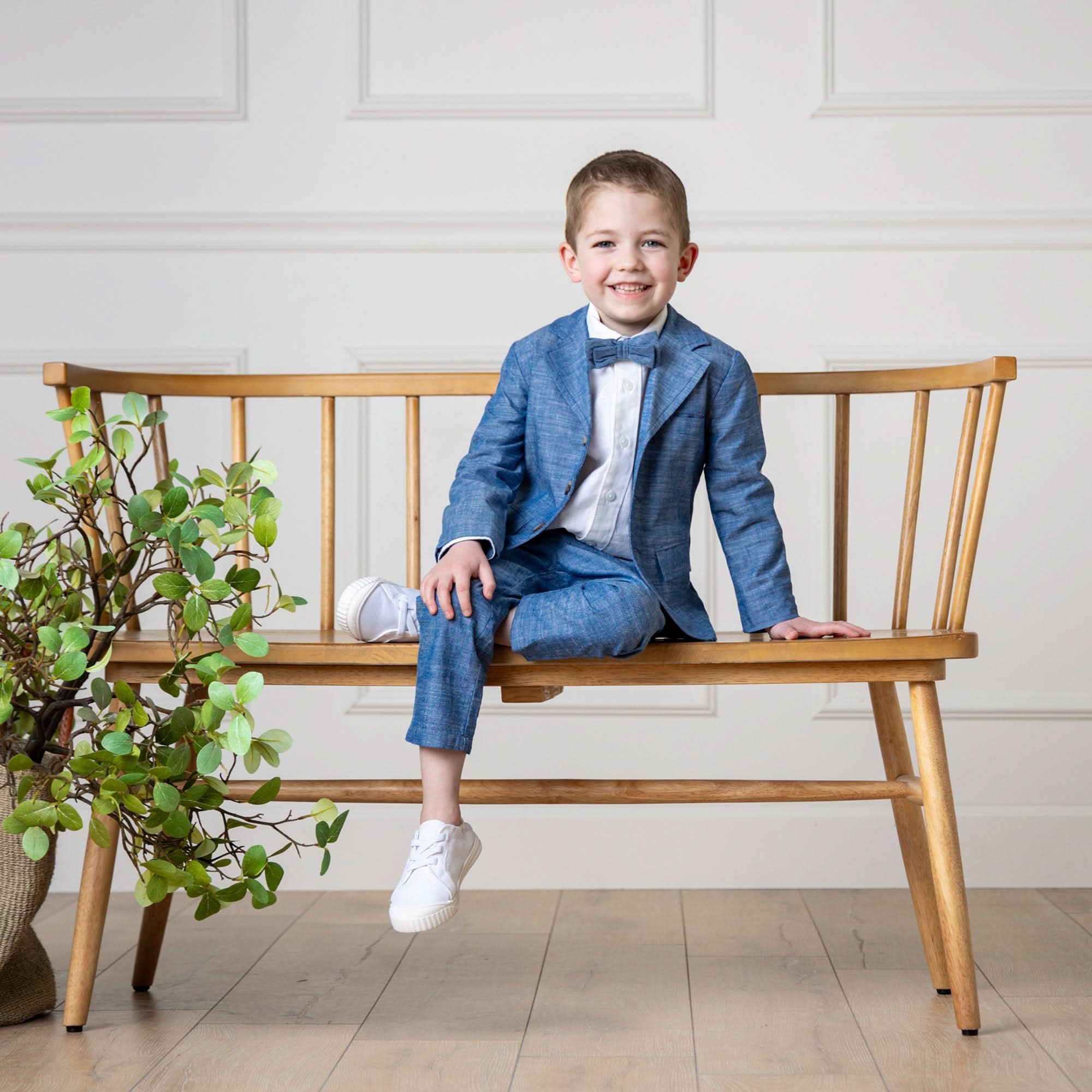 Organic Chambray Suit Jacket - Baby