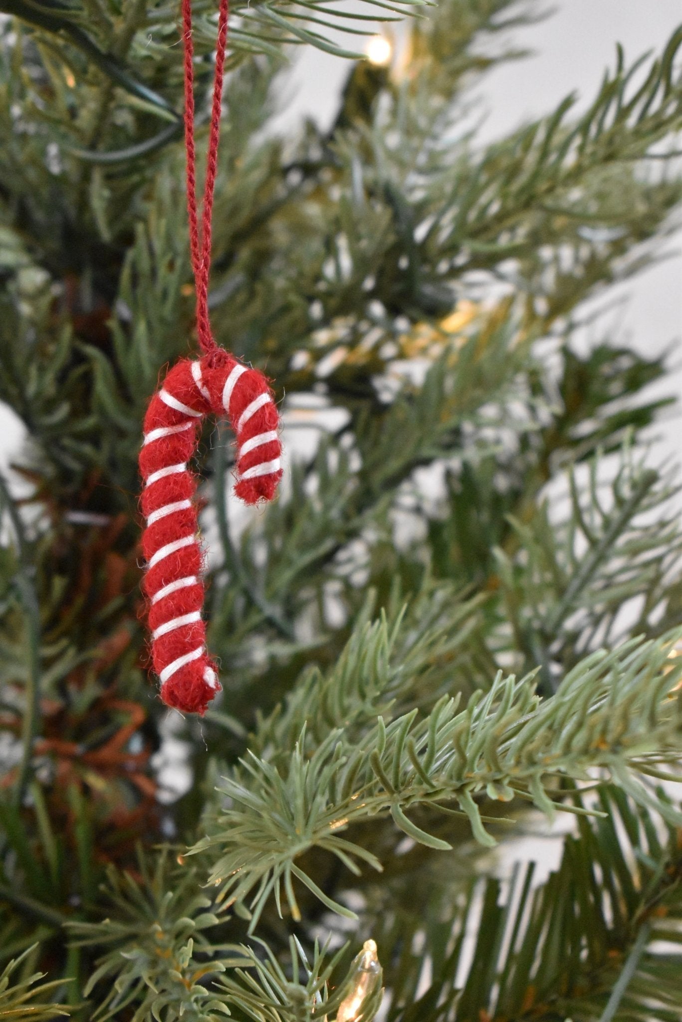 24 Piece Set- Iconic Christmas Mini Tabletop Tree Set- Hand Felted Wool Arcadia Home