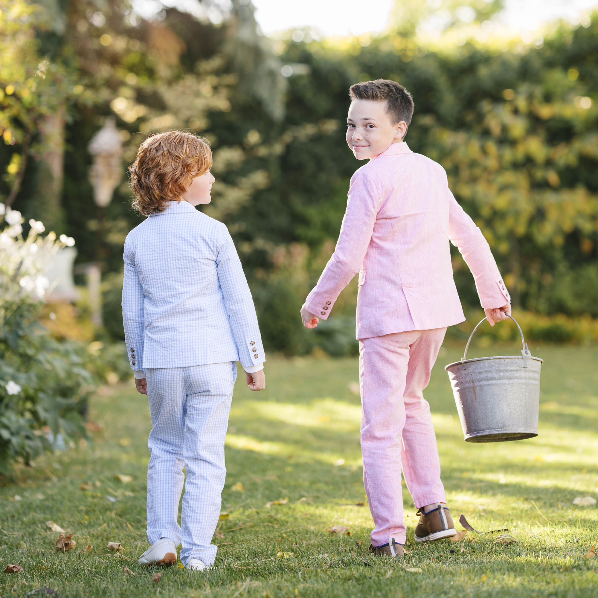 Organic Seersucker Suit Jacket - Baby