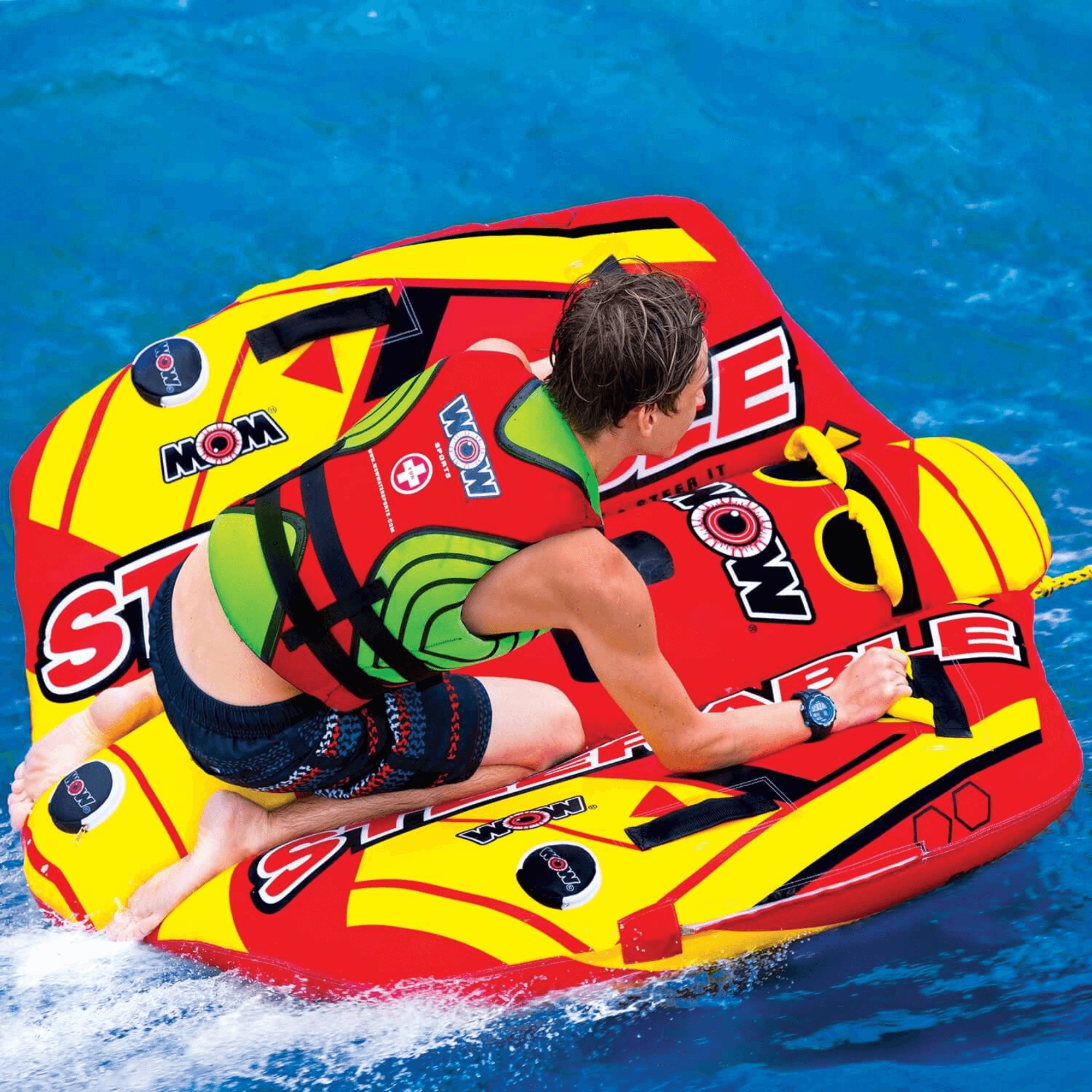 WOW Watersports Take Control of the Ride 1 or 2 P Inflatable Steerable Tube