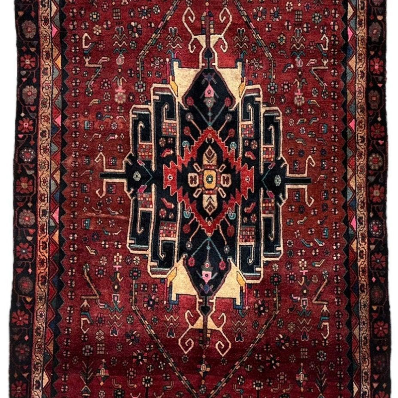 4'2” x 11’4” Hand Knotted Farahan Persian Wool Runner Rug
