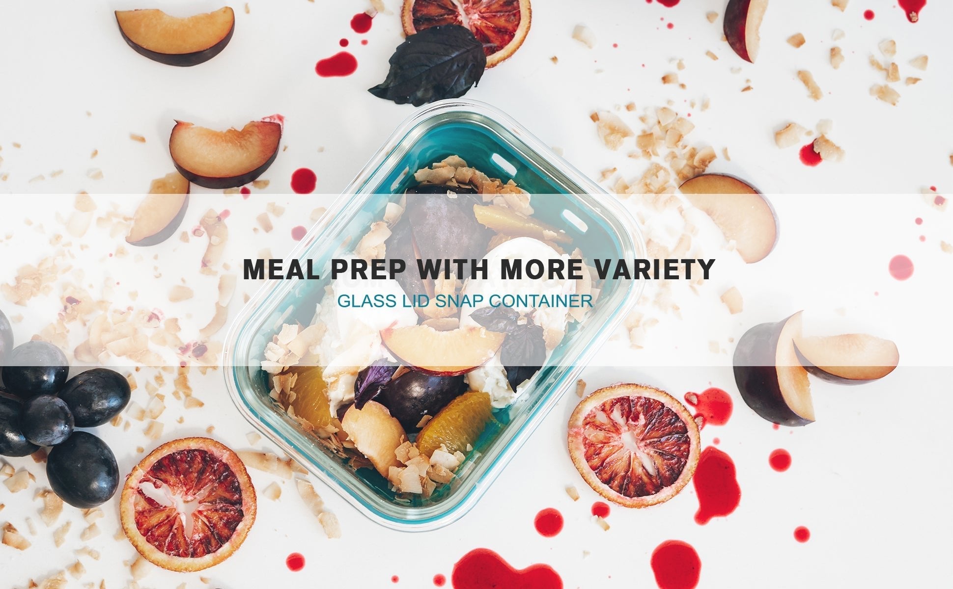 Multicolor Glass Storage Set