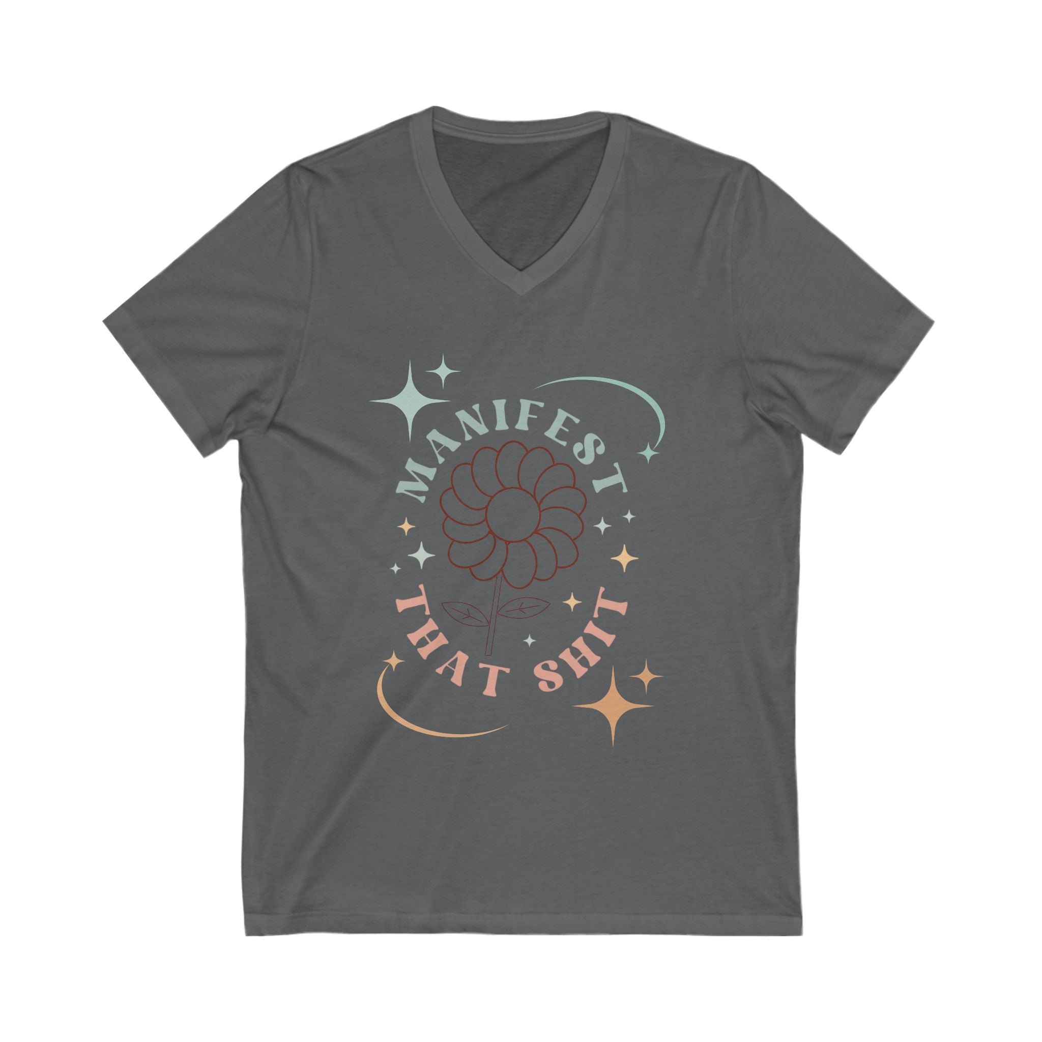 V-Neck Tee, Manifestation Shirt, Law of Attraction Top, Positive Affirmation Tee, Inspirational T-Shirt, Motivational Apparel