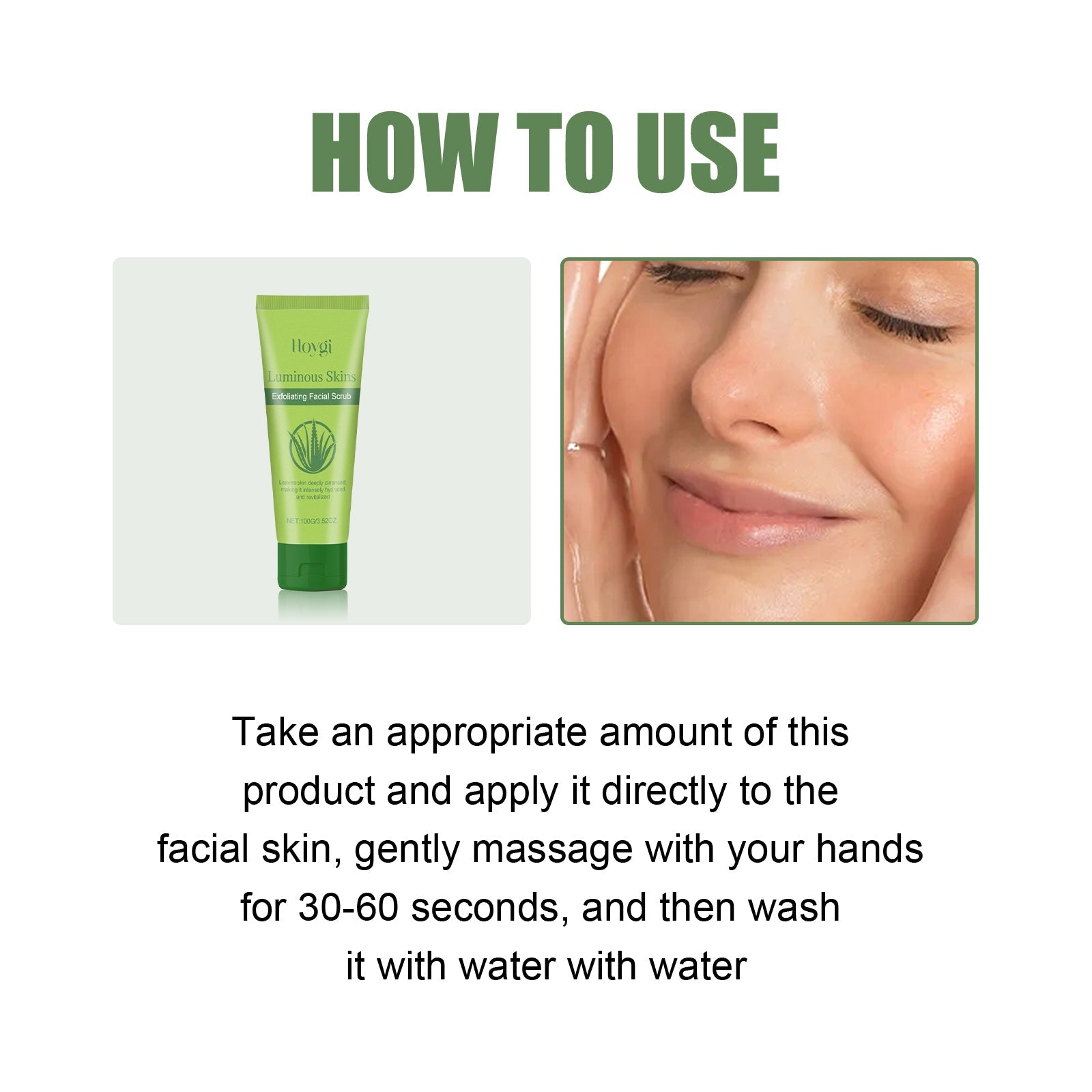Exfoliating Facial Scrub, Deep Cleaning Removes Impurities From Fine Lines Firming Delicate Refreshing Smooth Cream