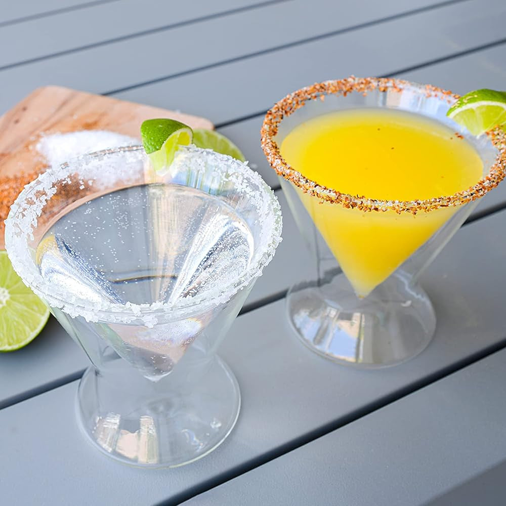 Double-Walled Stemless Martini Glasses - 8oz