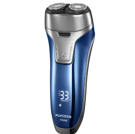 Flyco Electric Razor 2 independent floating heads Full Body washable Electric shaver FS868