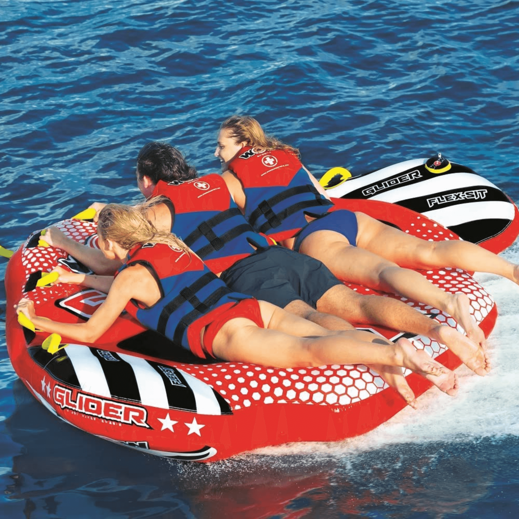 WOW Watersports Glider 3 Person 3P Towable with Flex Seating