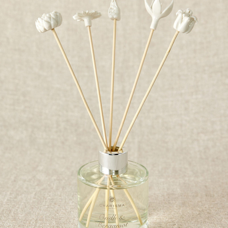 African Flowers Bamboo Diffuser Set
