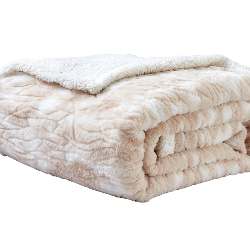 Alaska Faux Fur Sherpa Blanket King Size