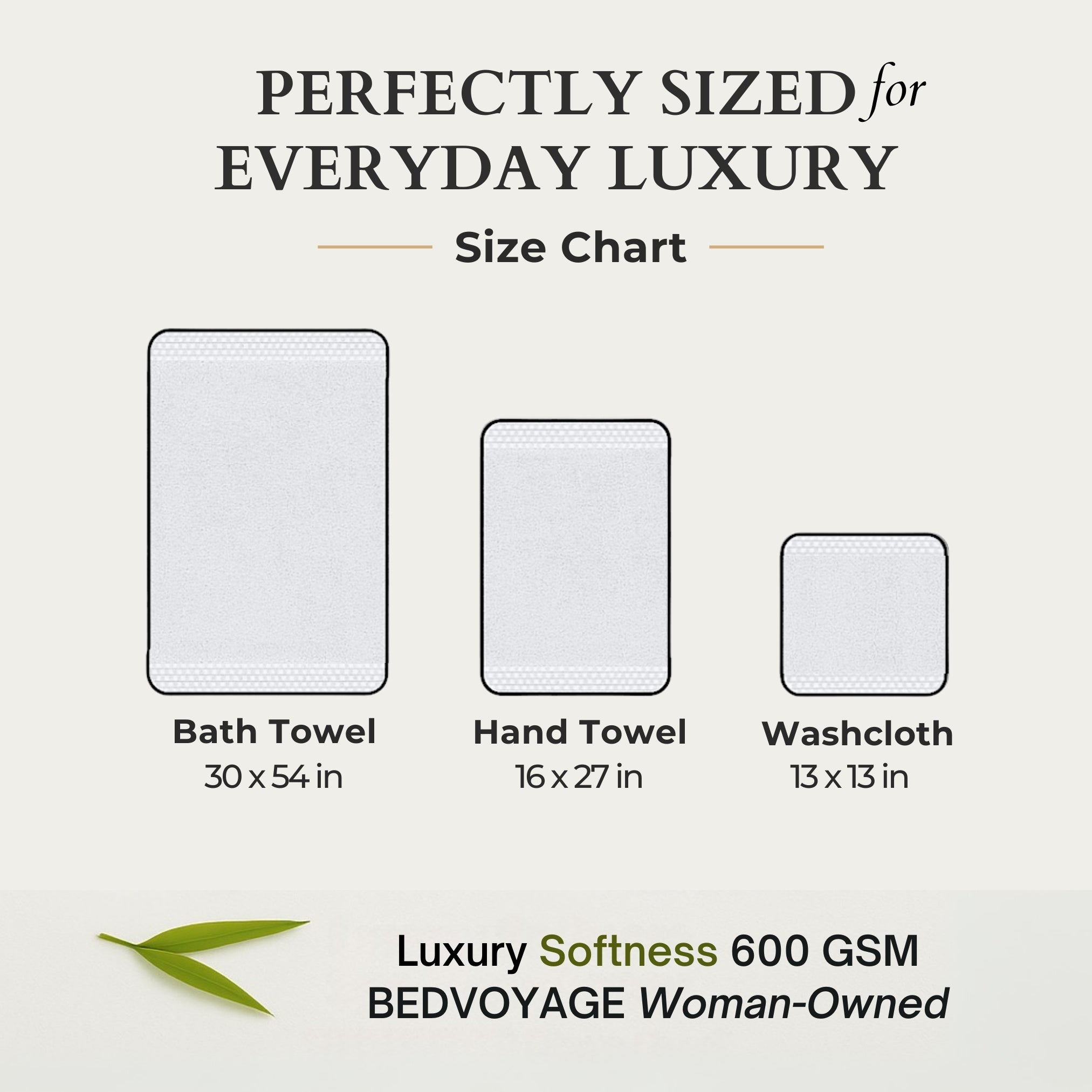 Bamboo 3 Piece Towel Set - White