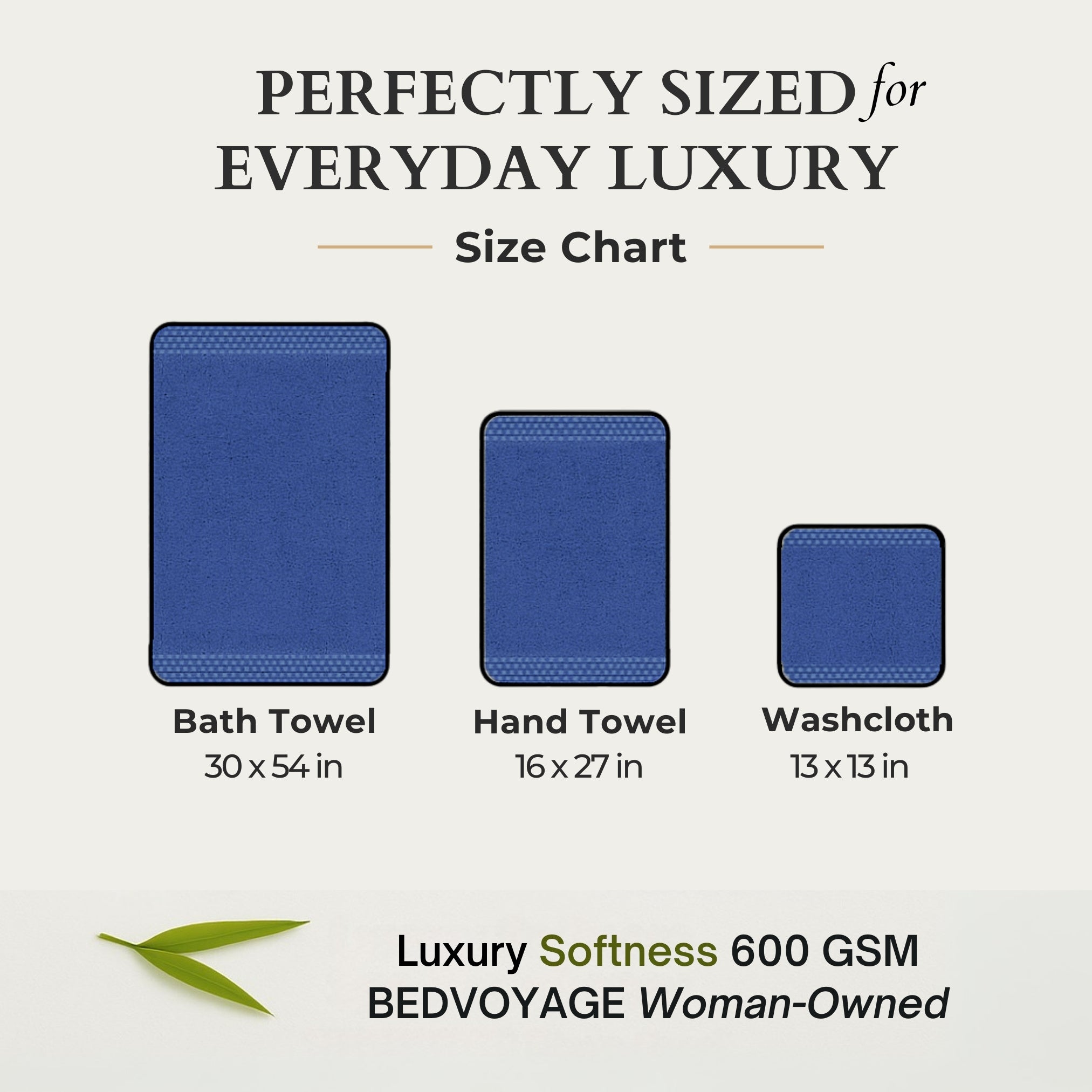 Bamboo 8 Piece Towel Sets - Indigo