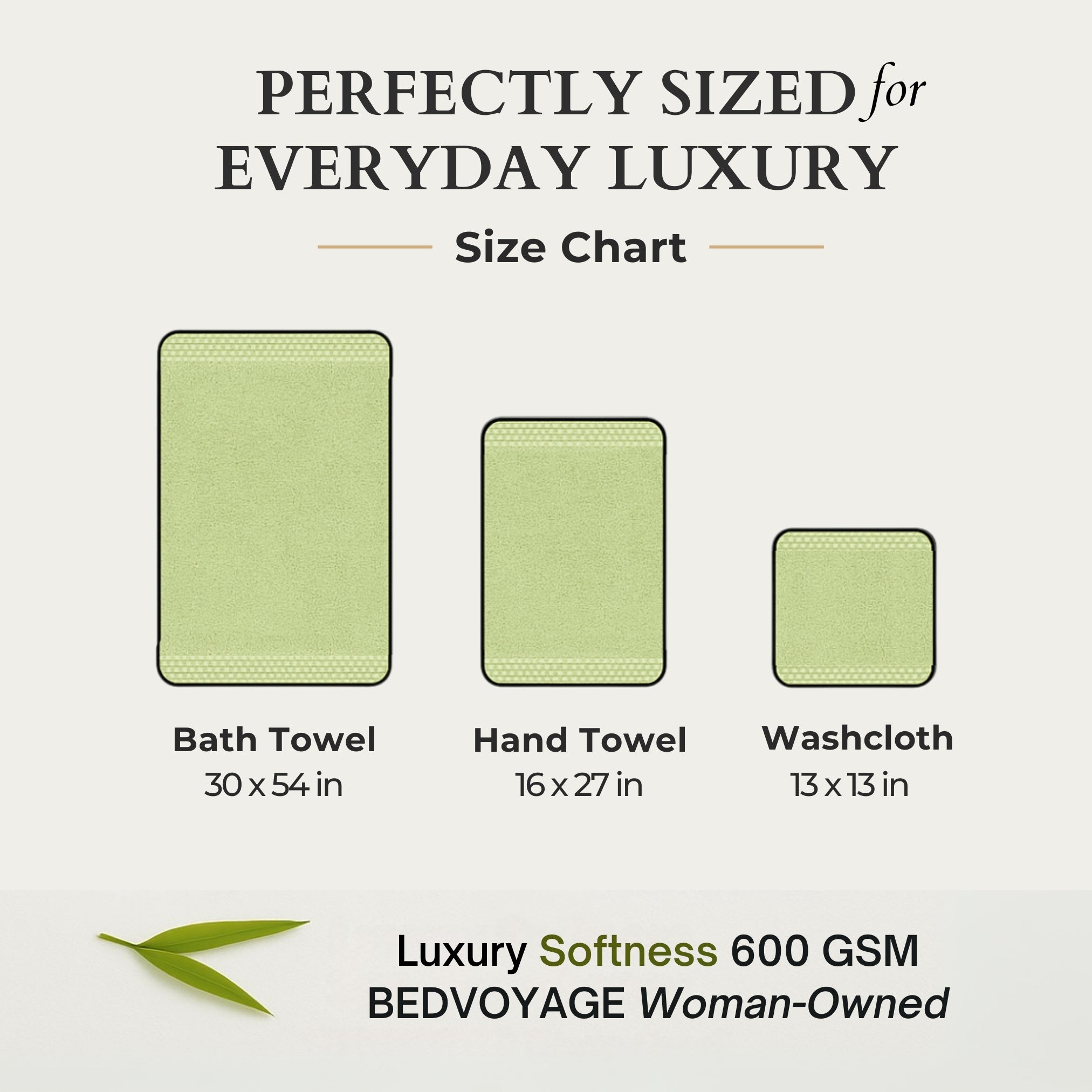 Bamboo 8 Piece Towel Sets - Sage