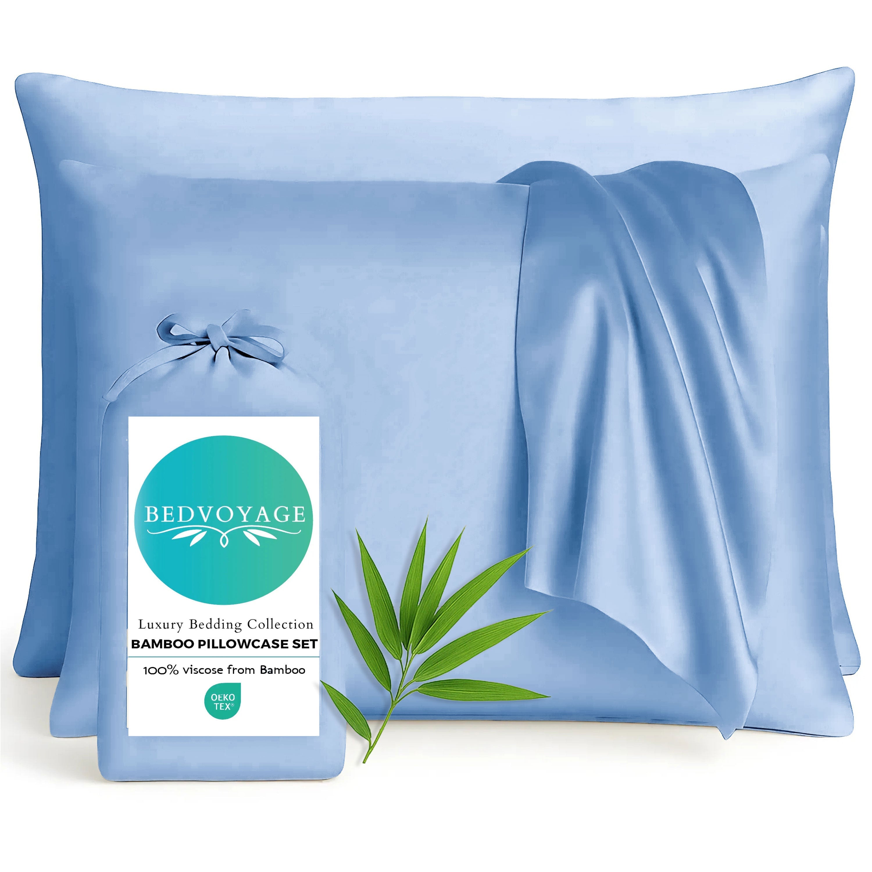 Bamboo Pillowcase Set – Ocean