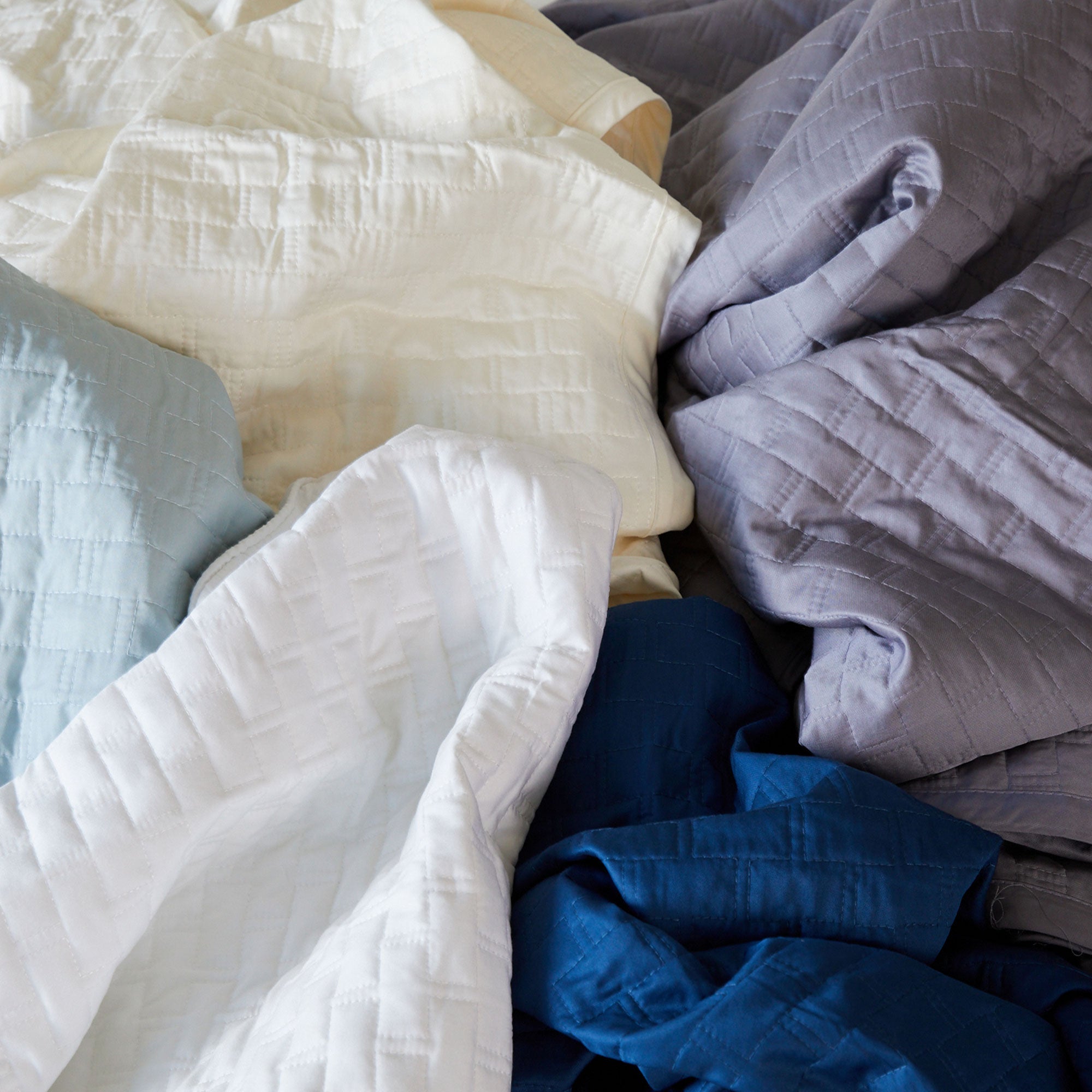 Bamboo Quilted Euro Sham 1 Piece - White