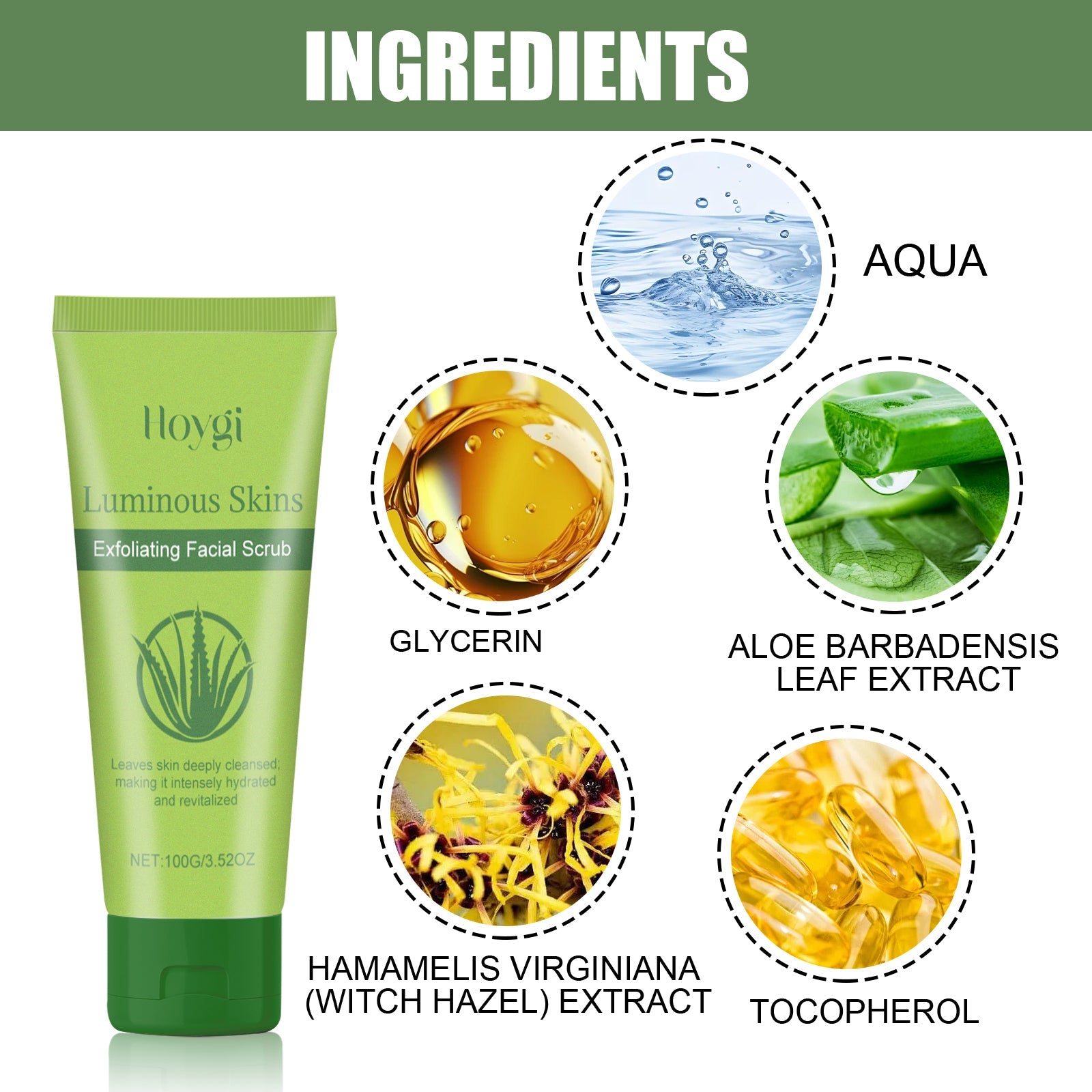 Exfoliating Facial Scrub, Deep Cleaning Removes Impurities From Fine Lines Firming Delicate Refreshing Smooth Cream