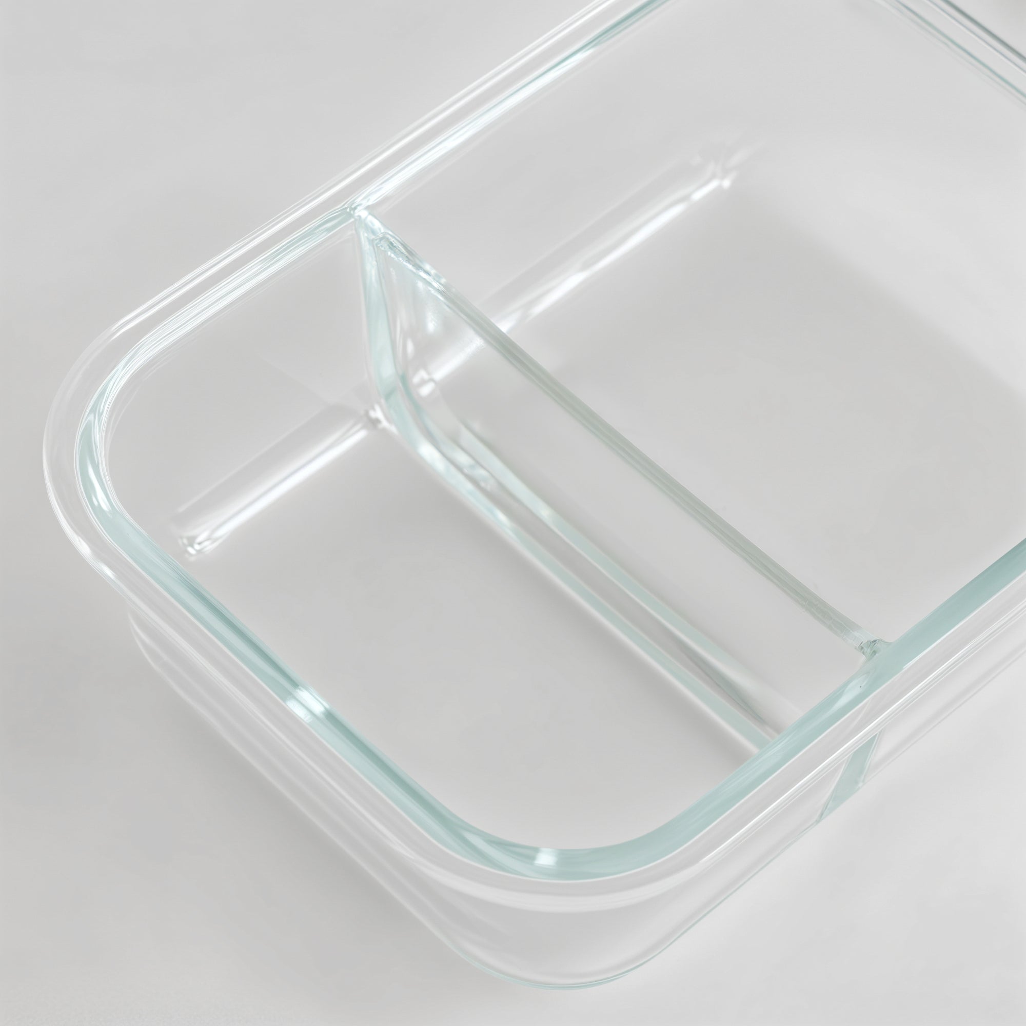 Glass Bento Box - 3 Sections (Vanilla)
