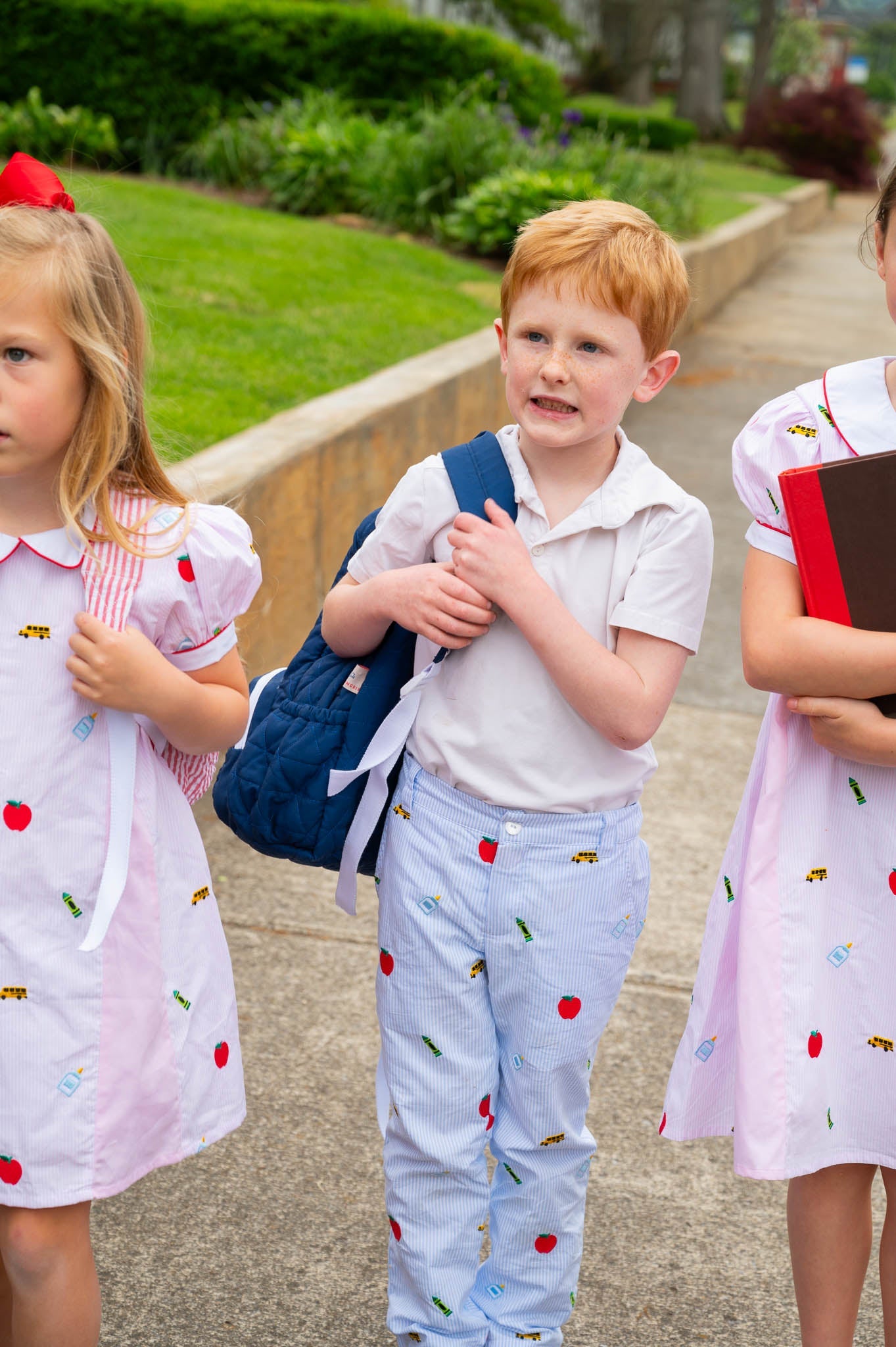 ABC 123 Embroidered Pants- FINAL SALE