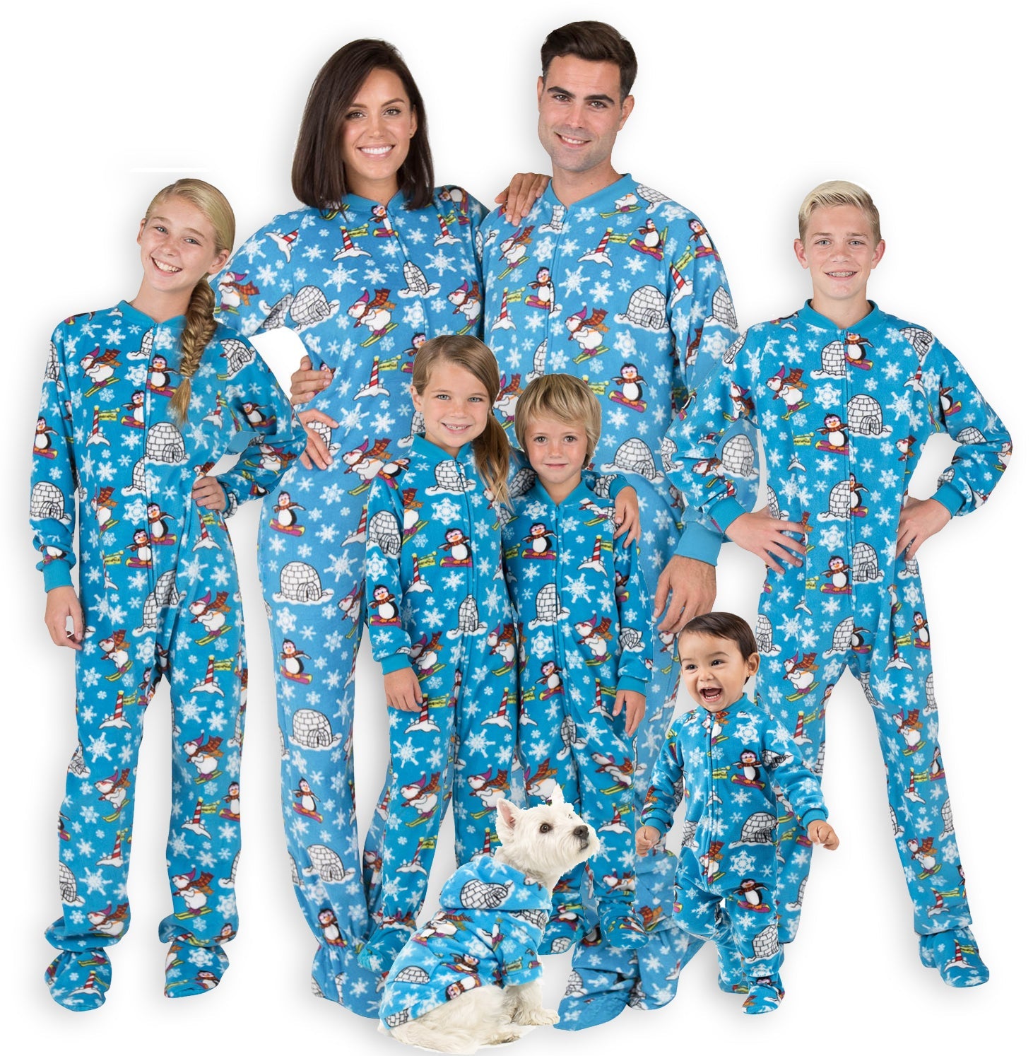 Family Matching Winter Wonderland Fleece Onesie