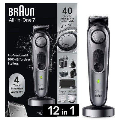 Braun Series 7 AiO7440 Rechargeable 12-in-1 Body, Beard & Hair Trimmer