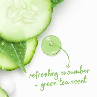 Dove Beauty Refresh Body Wash Pump Cucumber & Green Tea 24hr Lotion-Soft Skin 30.6 fl oz - Imperfect Container