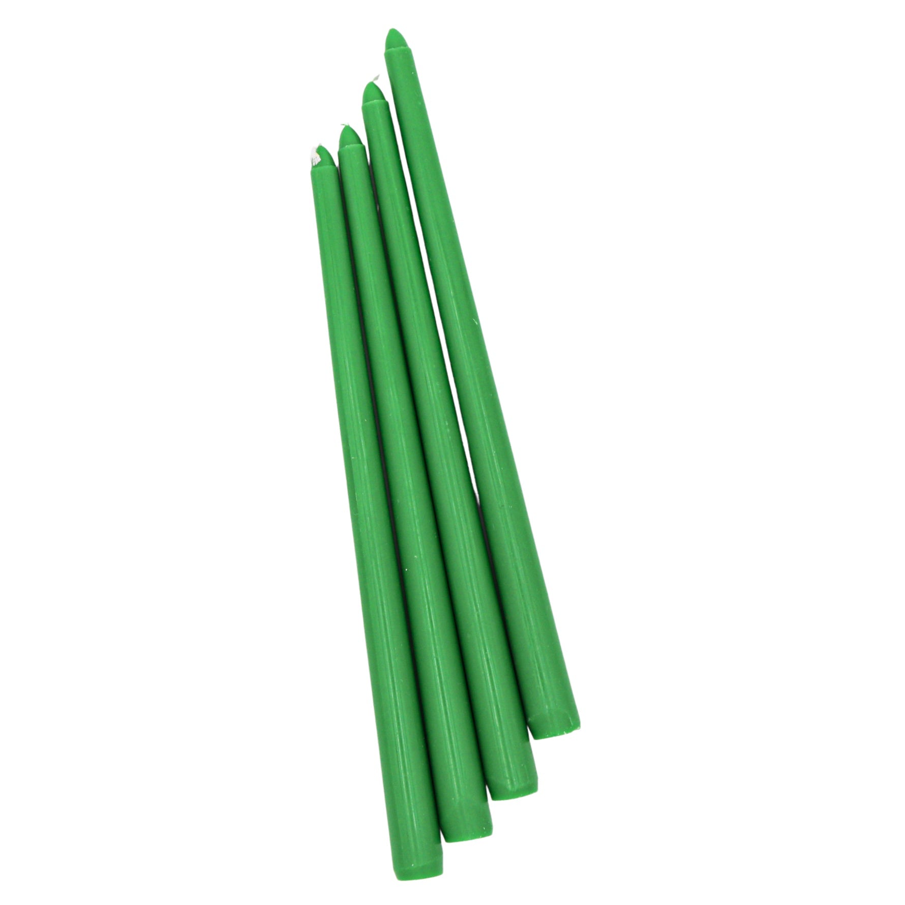 Extra Tall Grass Green Taper Candle, 1 Case of 25 Candles (4 in each pack)