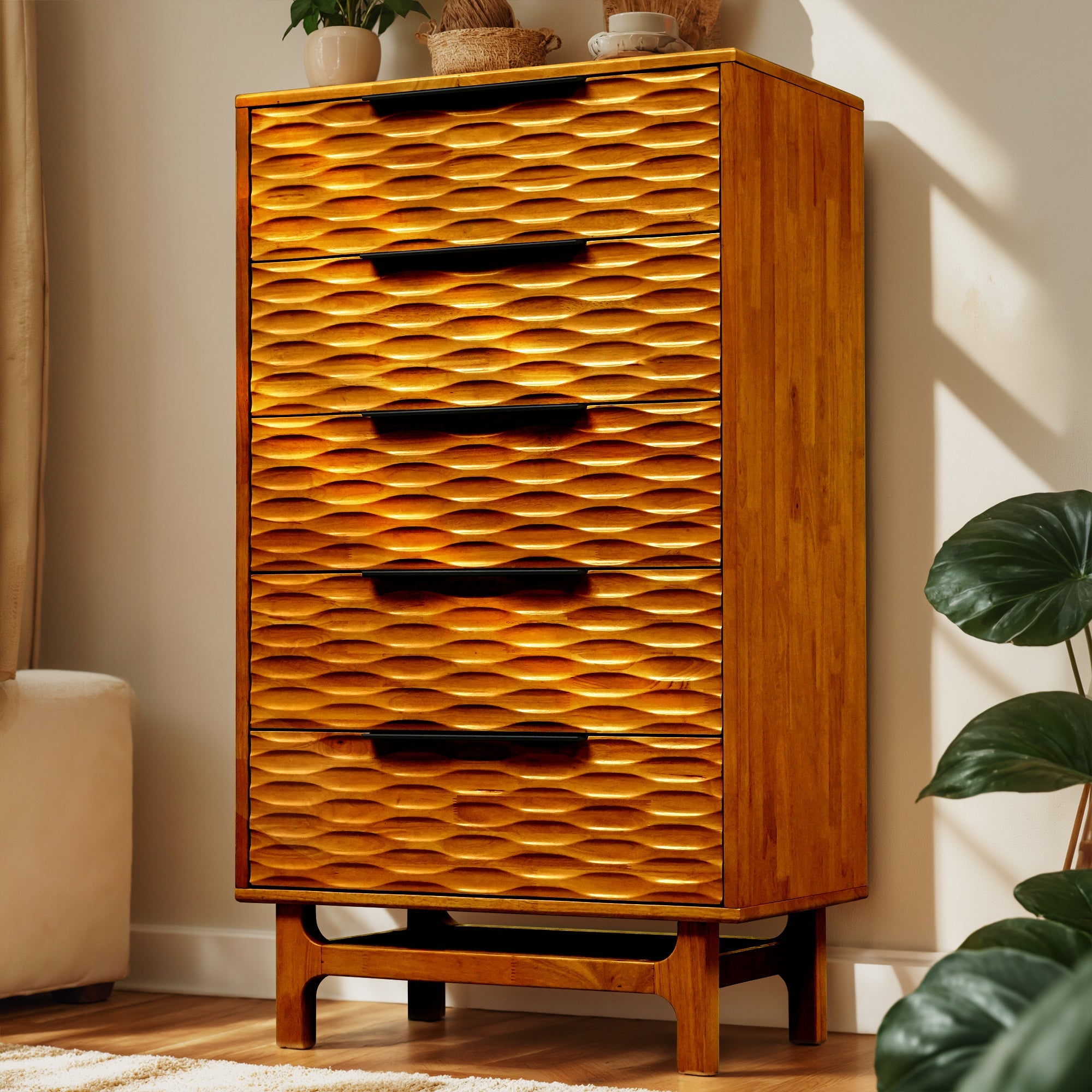 Acacia Elara Dresser with 5 Drawers