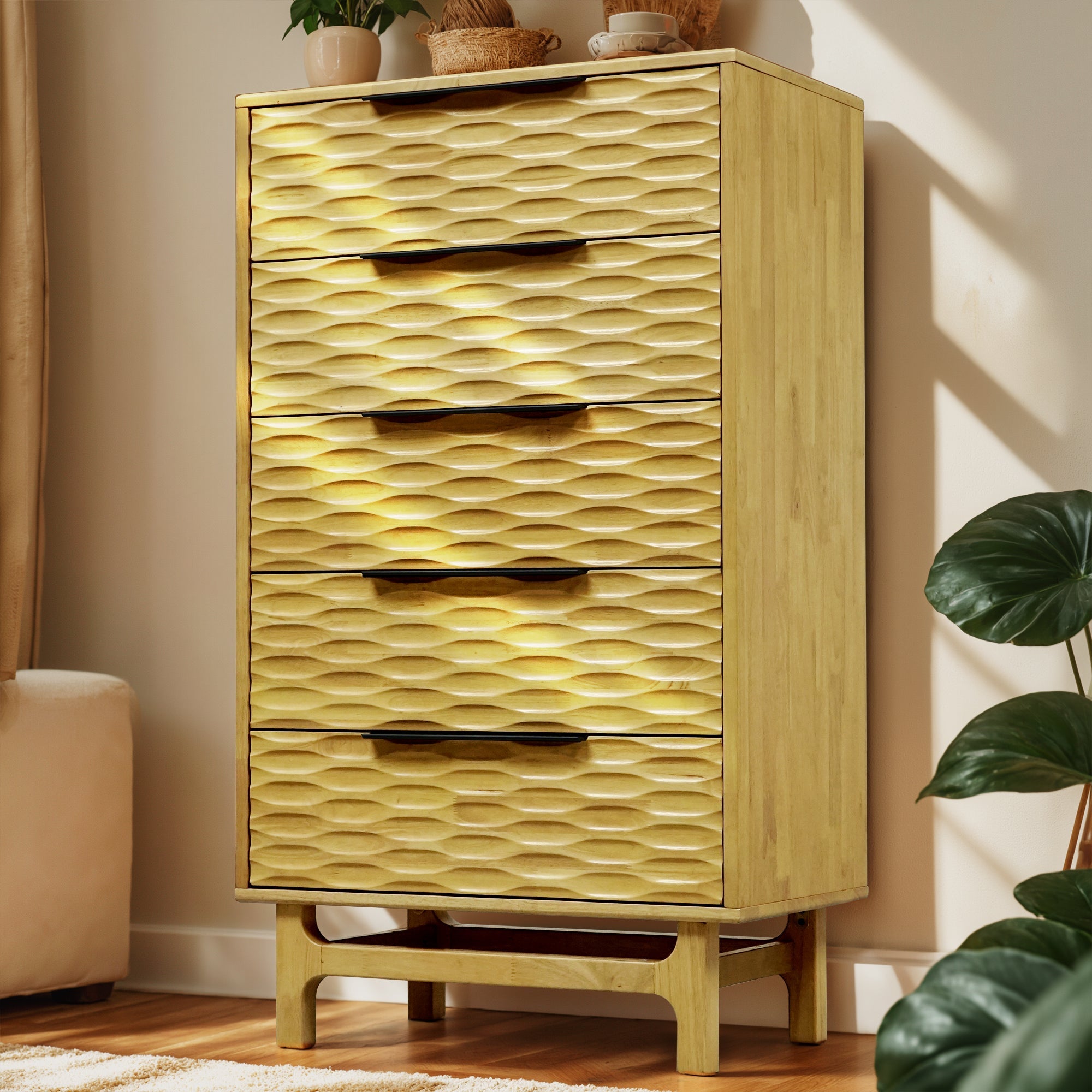 Acacia Elara Dresser with 5 Drawers