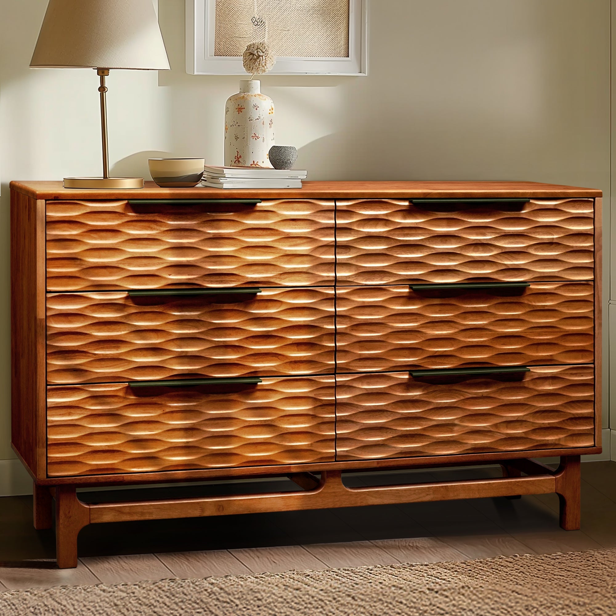 Acacia Elara Dresser with 6 Drawers
