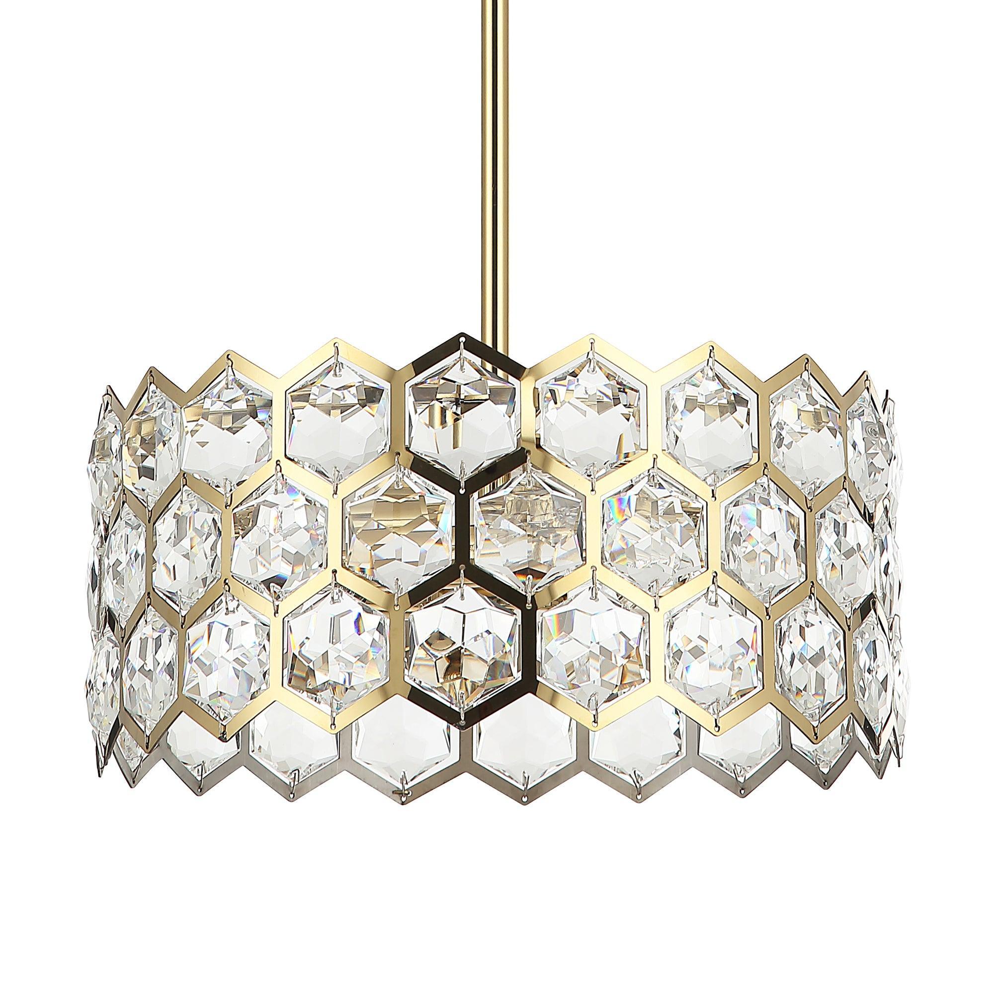13 Inch Modern Golden 3-Light Island Pendant Lighting for Living Room
