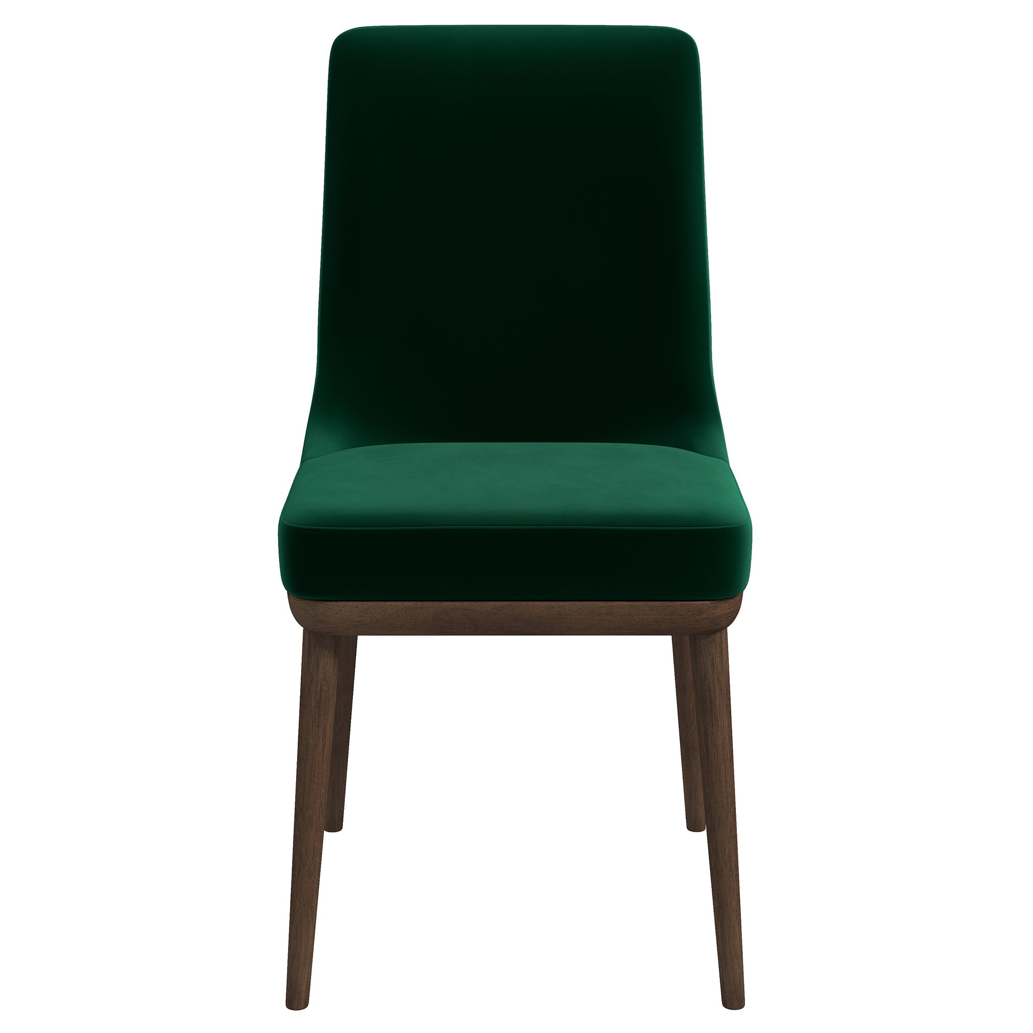 Kate Green Velvet Solid Wood Dining Chair (Set Of 2)