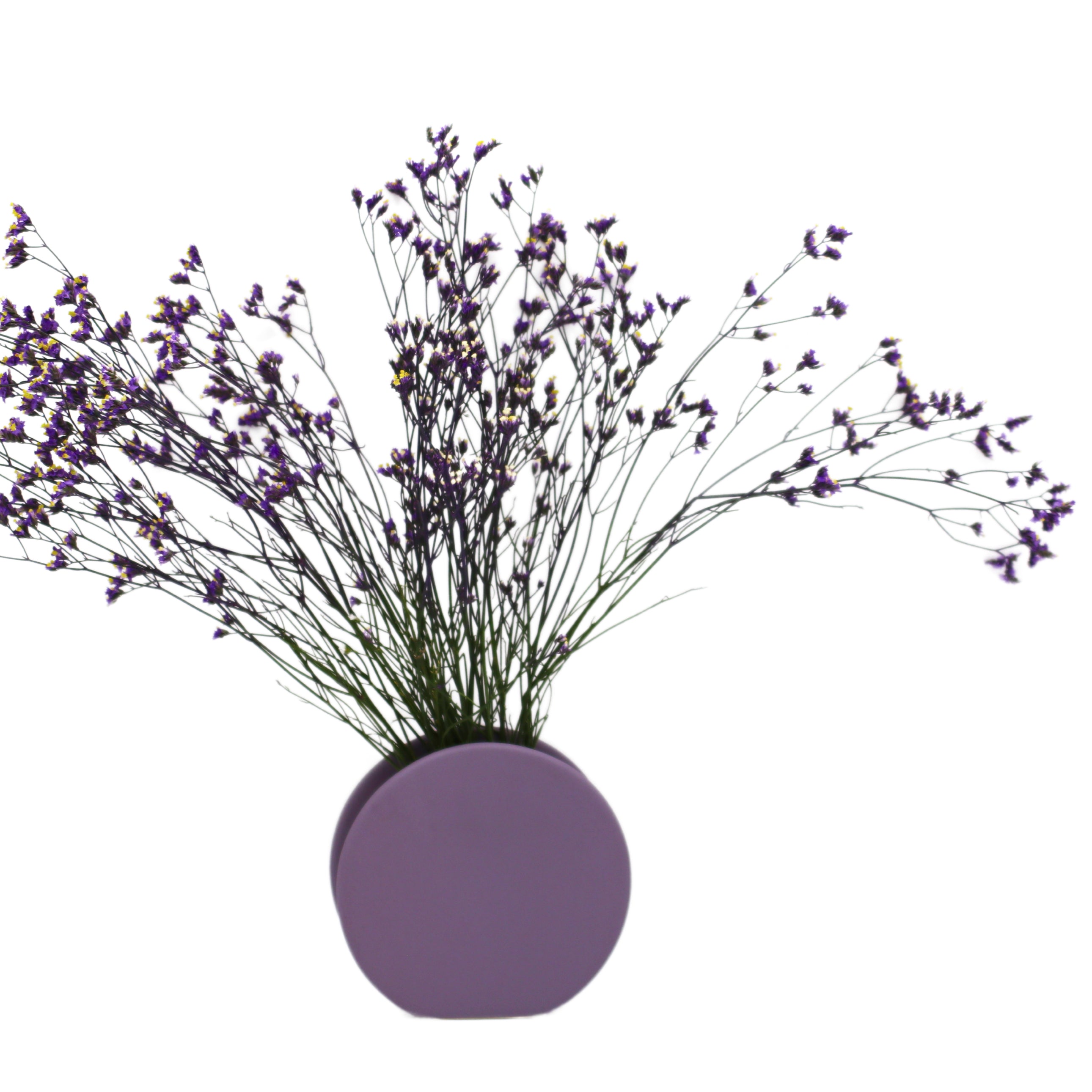 Lavender Macaroon Ceramic Vase - Pair