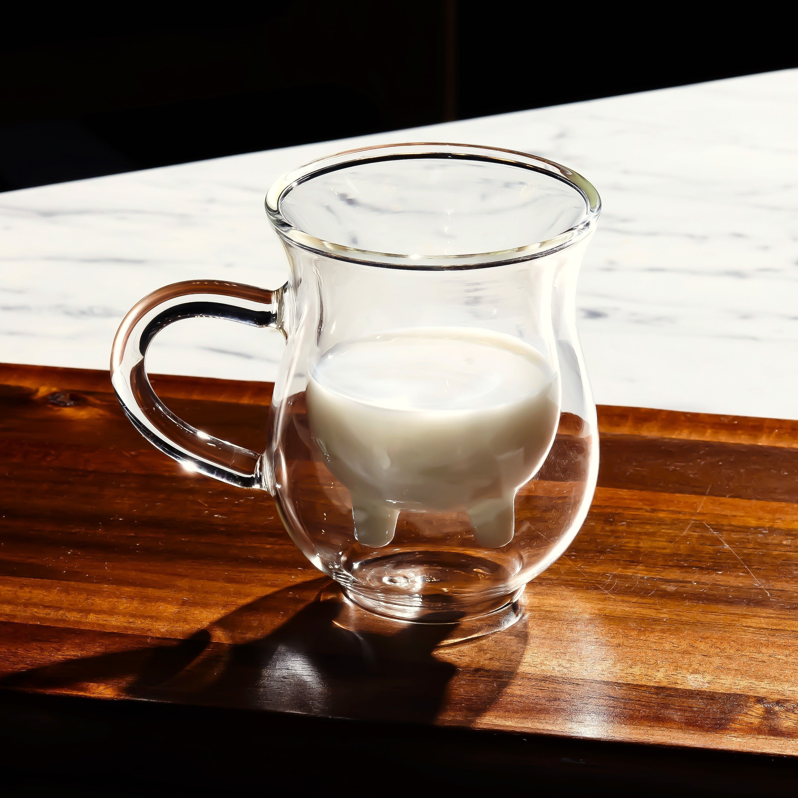Glass Cow Udder Creamer Pot 8.5oz