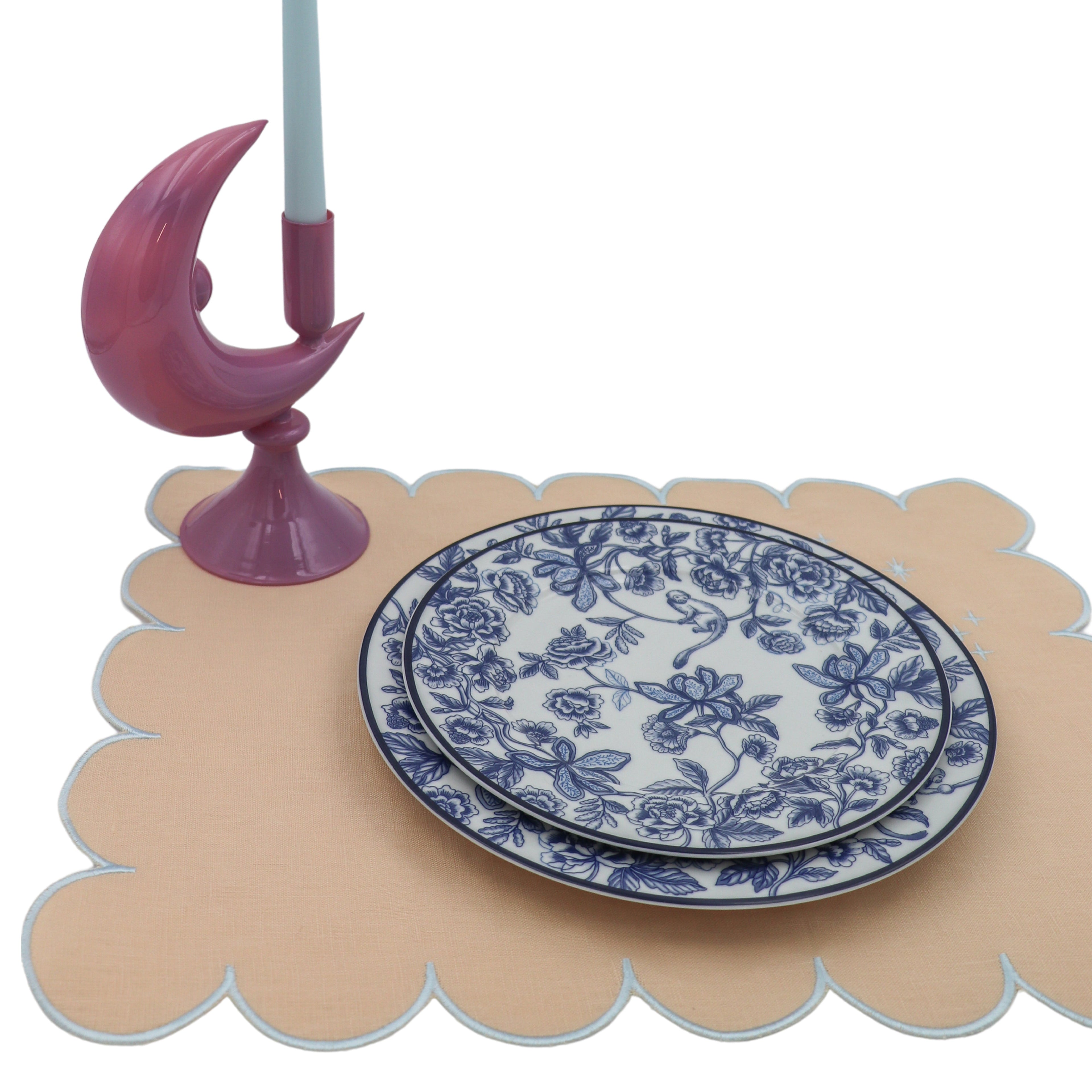 Lilac Crescent Moon Candle Holder - Case of 9 Candle Holders