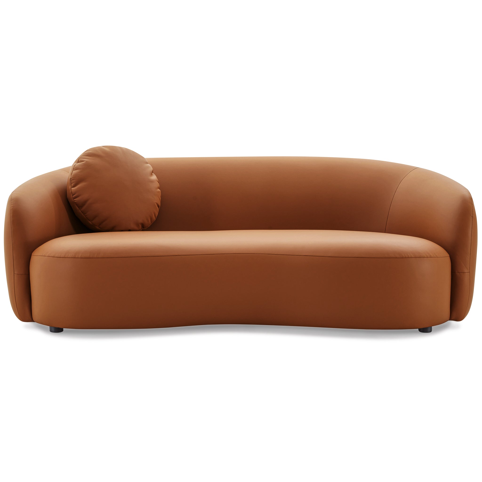 Porter Cognac PU Leather Sofa – Designer Sofa – Curated by SHOPLOBBIE