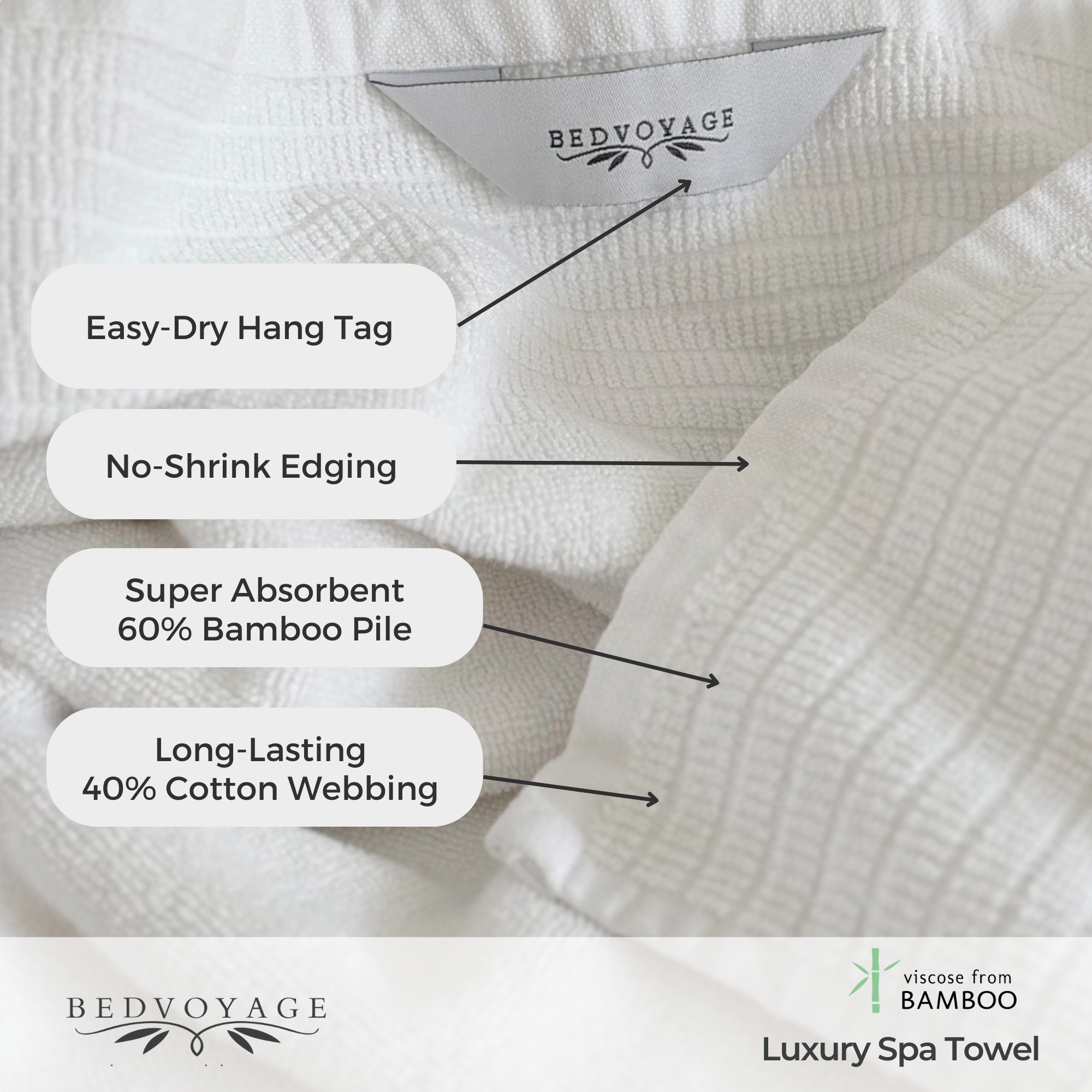 Bamboo Spa Bath Towel – Cloud