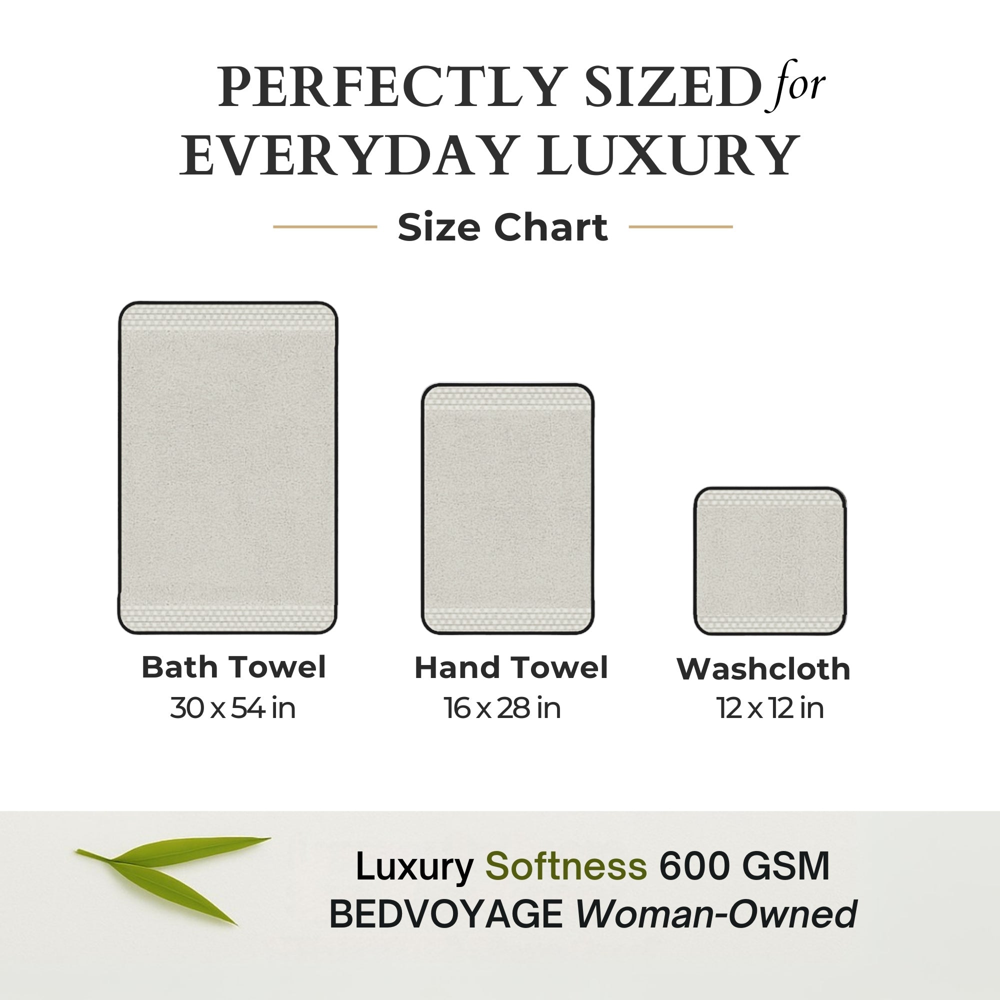 Bamboo 6 Piece Spa Towel Set – Stone