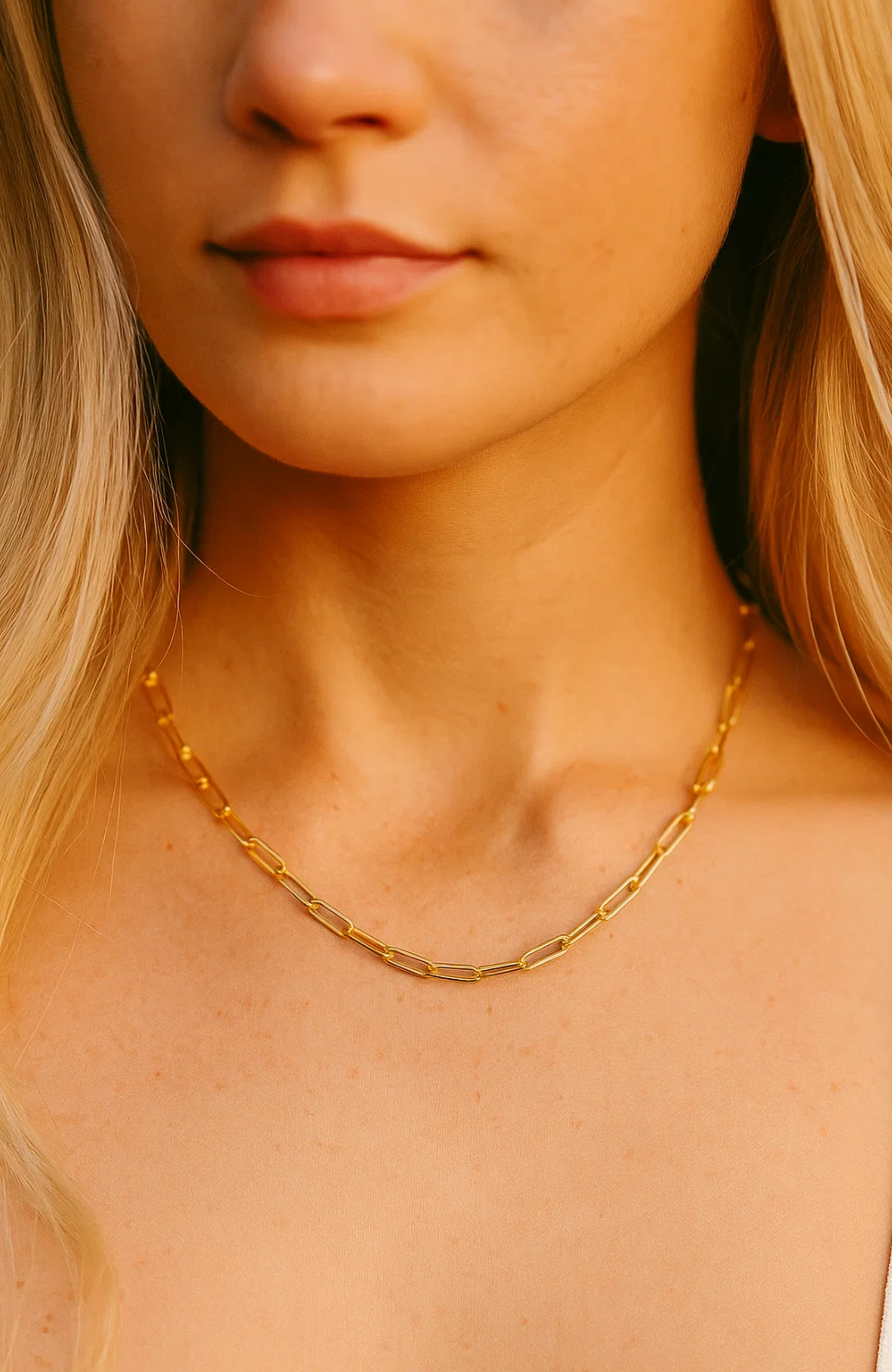 Paperclip Link Necklace – Effortless Glamour for Any Occasion