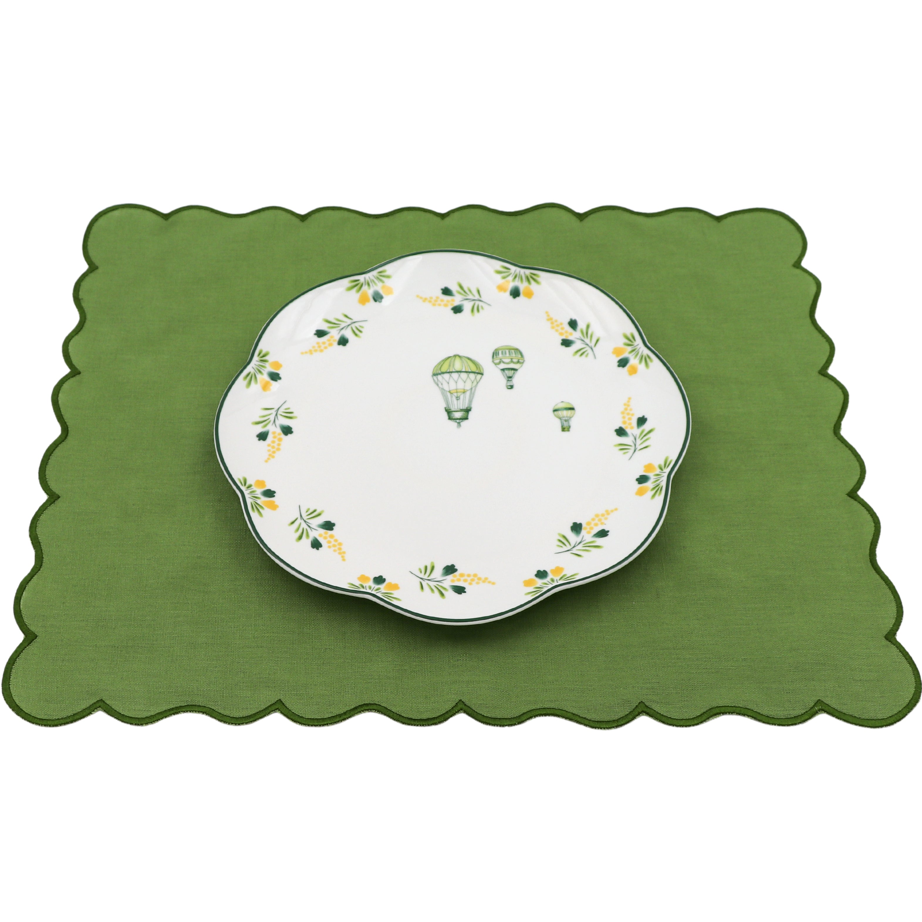Valensole Lavender Scalloped Dinner Plate - Case of 12 Plates