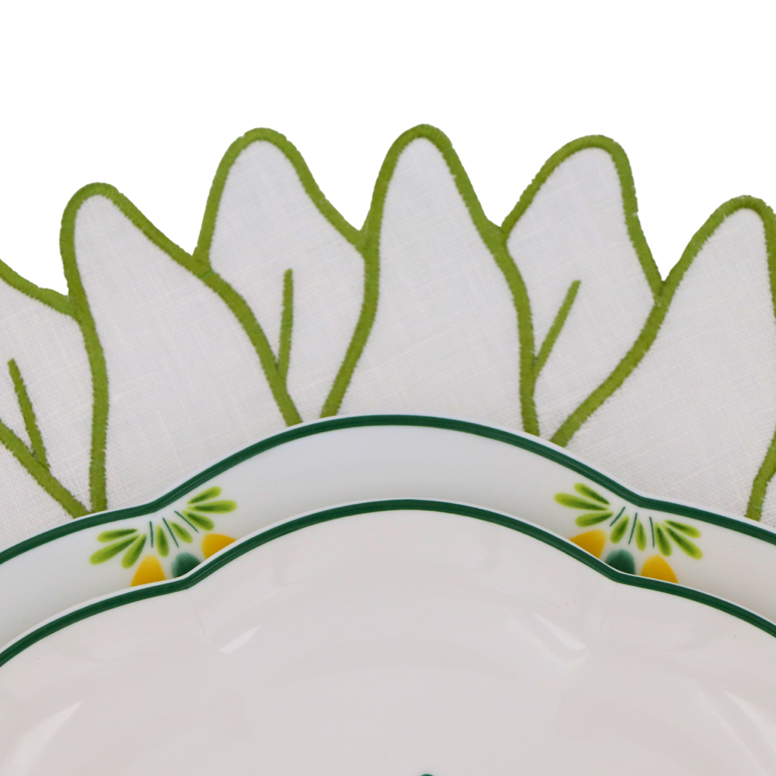 Valensole Lavender Scalloped Dinner Plate - Set of 4