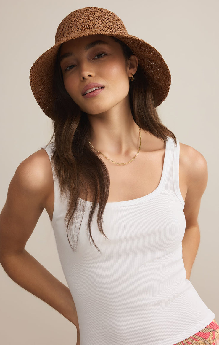 Mira Straw Bucket Hat