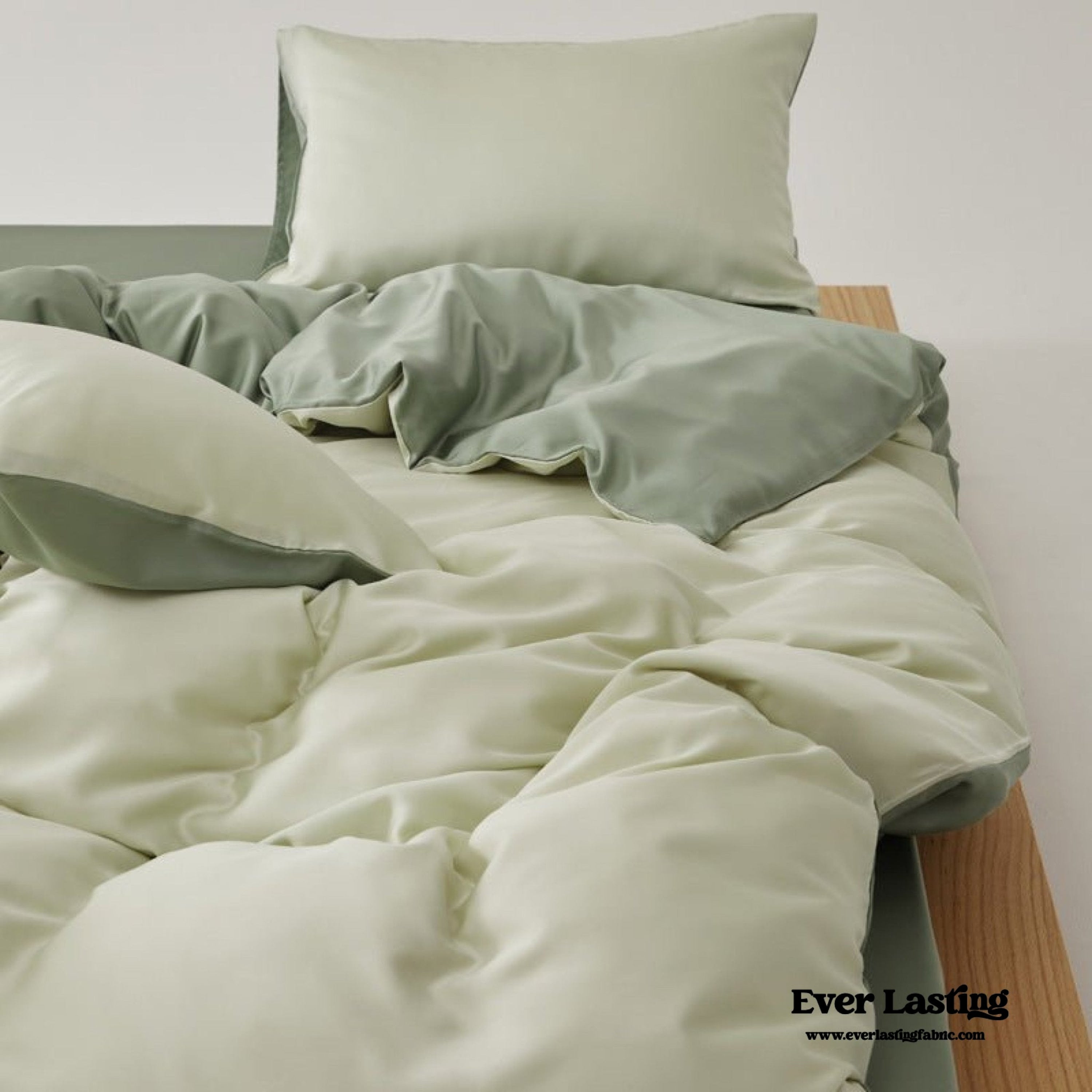 Adeline Pastel Silky Cooling TENCEL™ Bedding Set / Blue