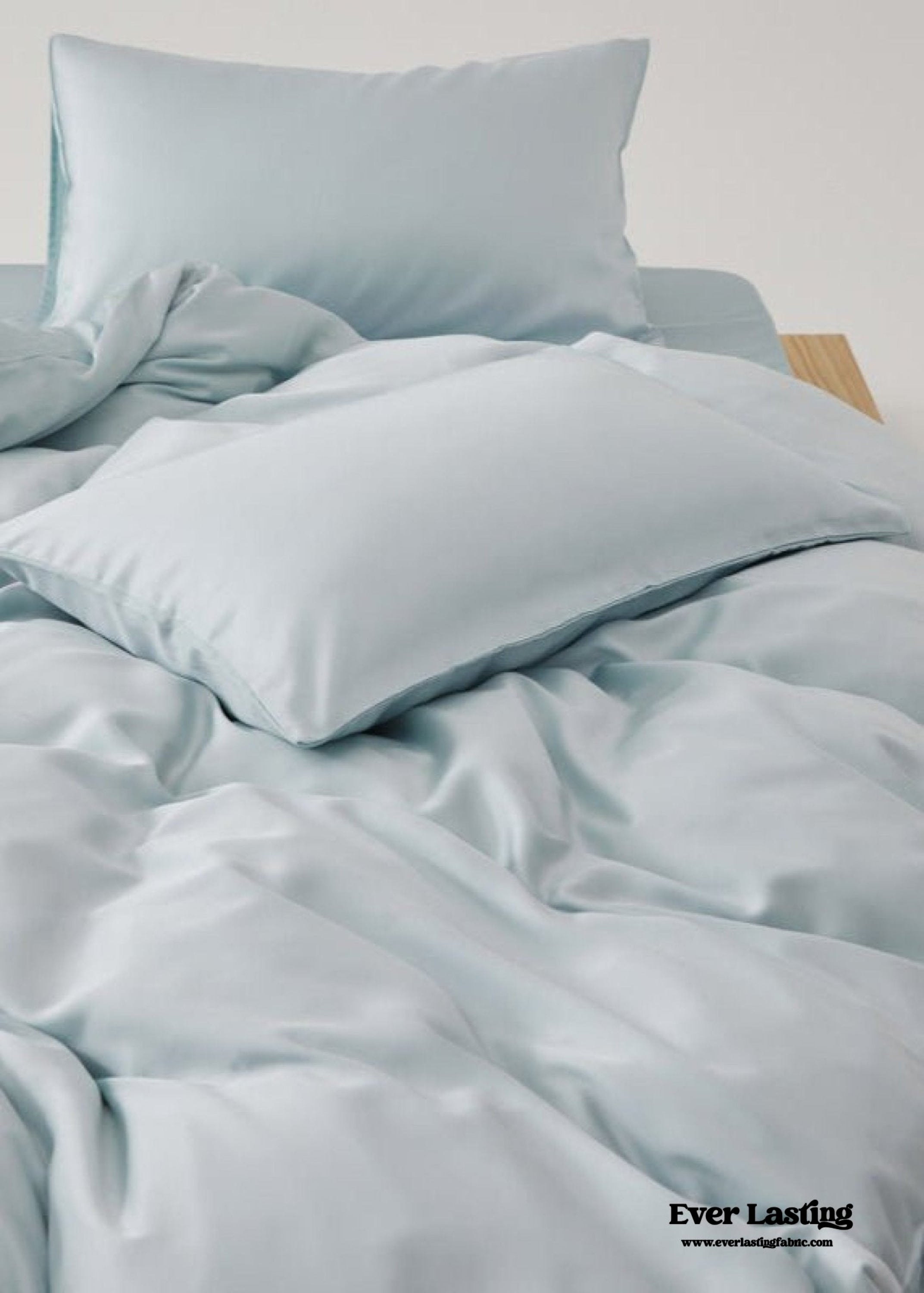 Adeline Pastel Silky Cooling TENCEL™ Bedding Set / Blue