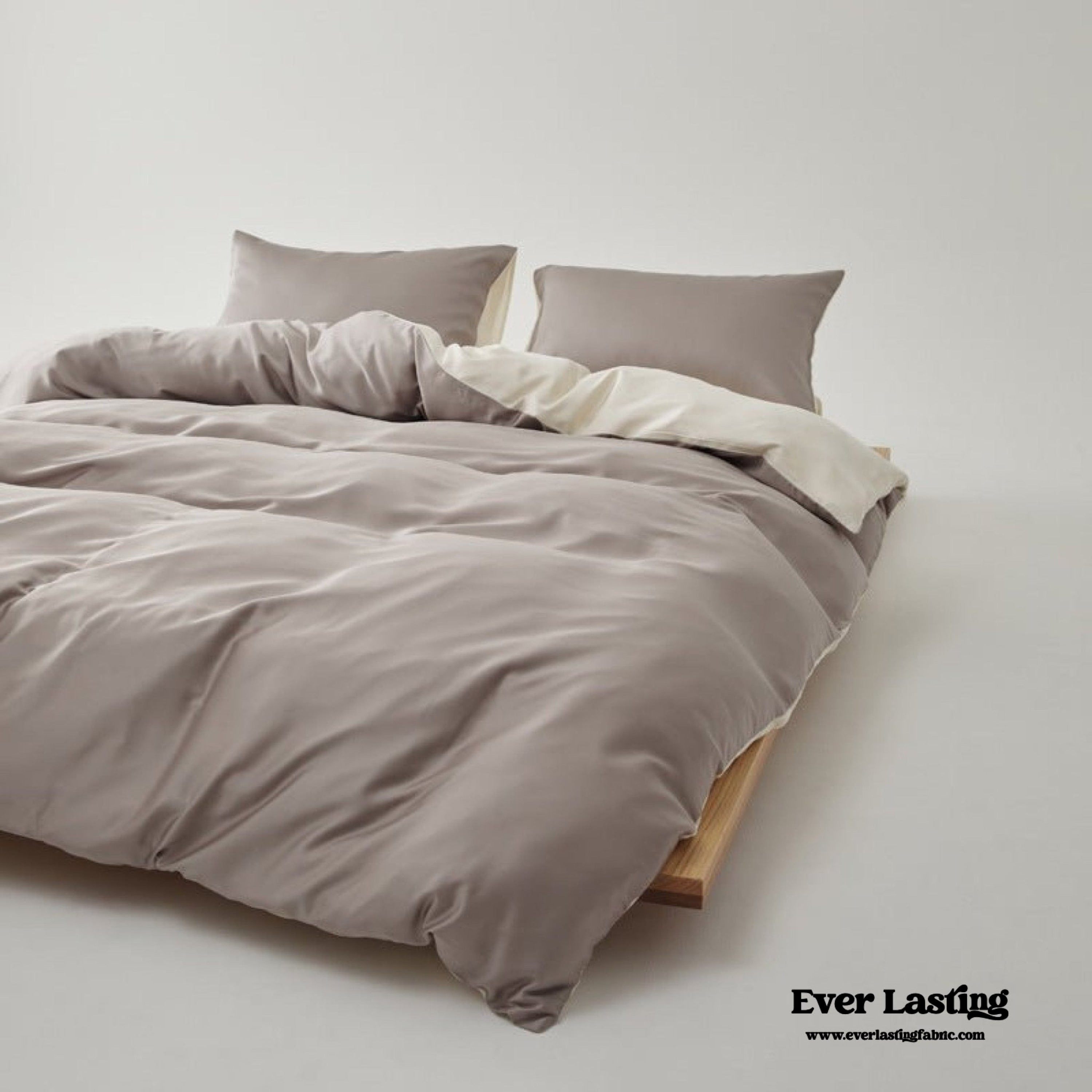 Adeline Pastel Silky Cooling TENCEL™ Bedding Set / Coffee