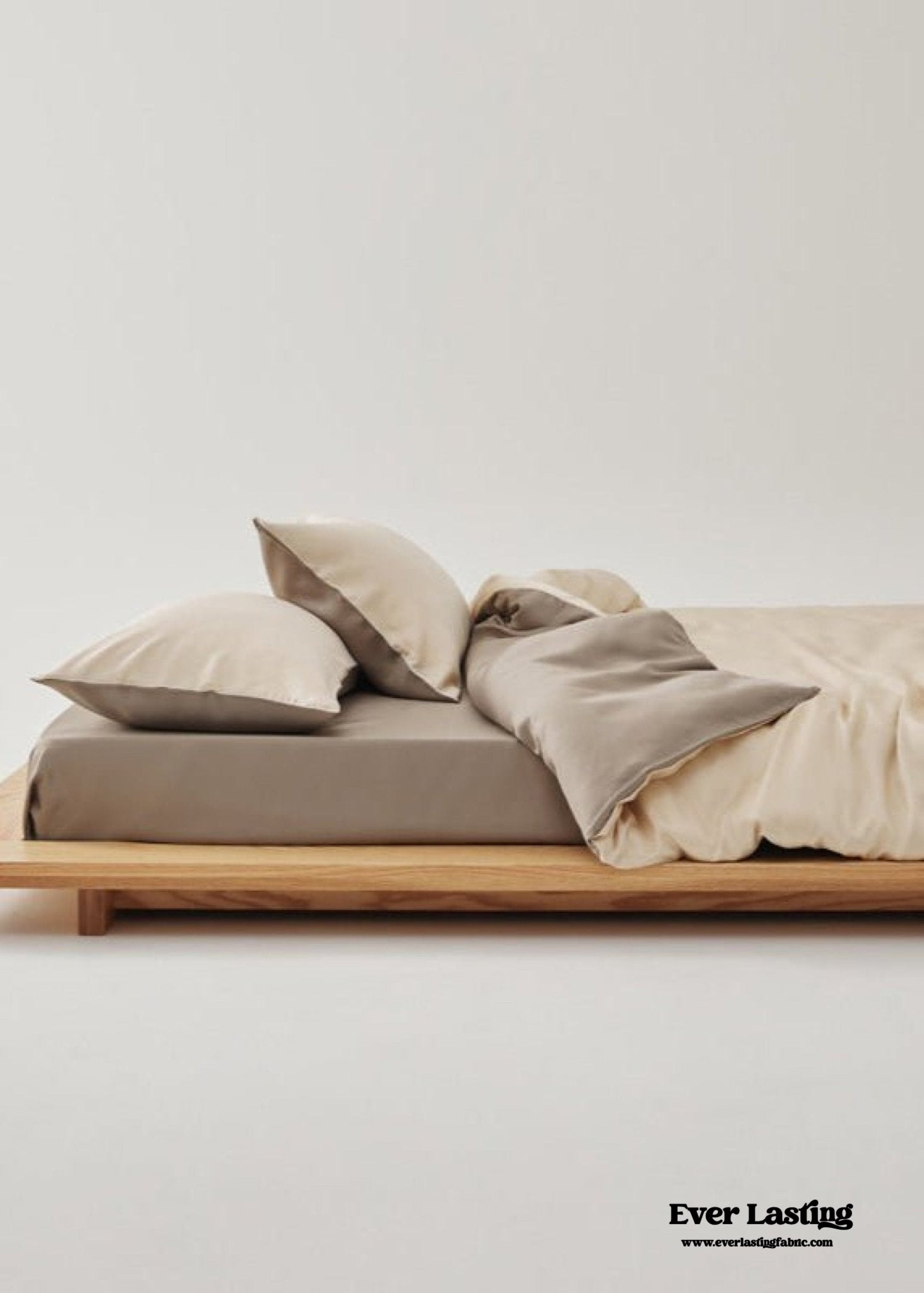 Adeline Pastel Silky Cooling TENCEL™ Bedding Set / Coffee